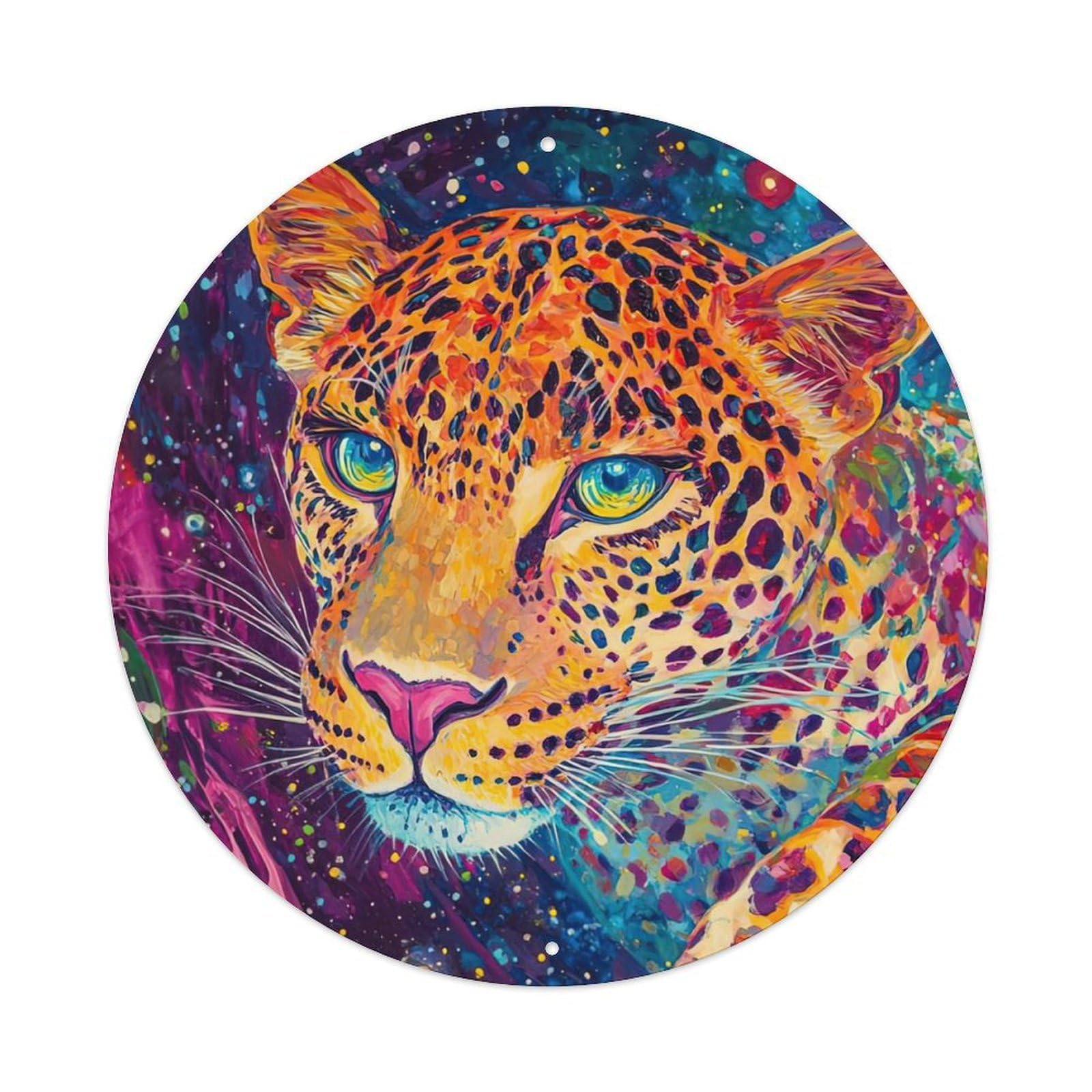 Animal Artwork Looking Away from The Panther Metal Tin Sign