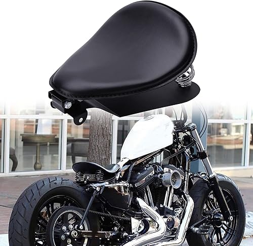 Miniatura 2 de Kit de soporte de montaje de placa base de asiento de resorte negro personalizado para Sportster XL1200 883 48 Dyna Softail Fatboy Custom