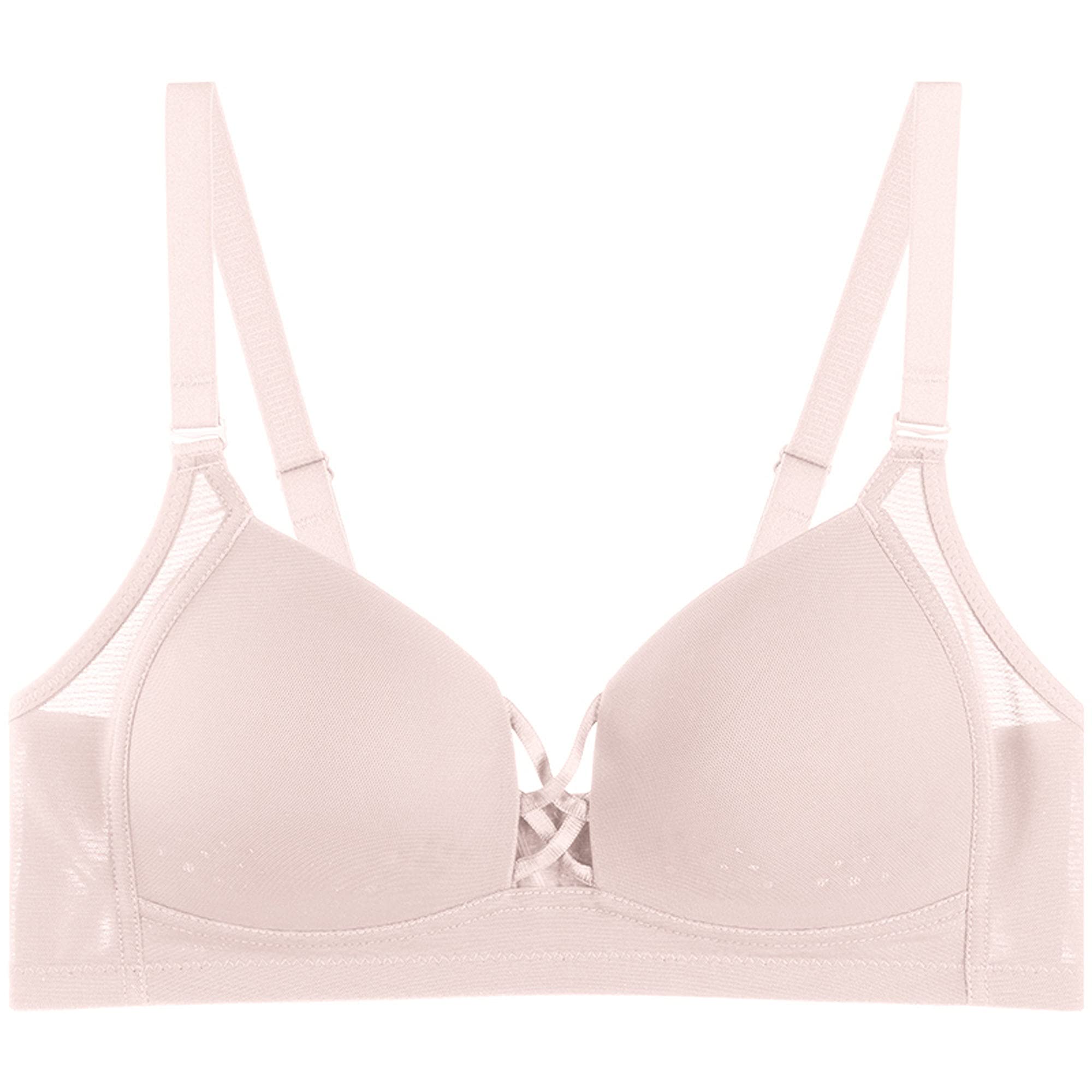Soutien-gorge balconnet rose violet sans armatures confortable 90C