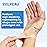 Velpeau Thumb Compression Sleeve for Tendonitis (Pack of 2), Seamless Technology, Gloves Wraps for Arthritis Pain Relief for Women & Men, Splint Liner, Fits Both Hands (Khaki, Short Version, S)