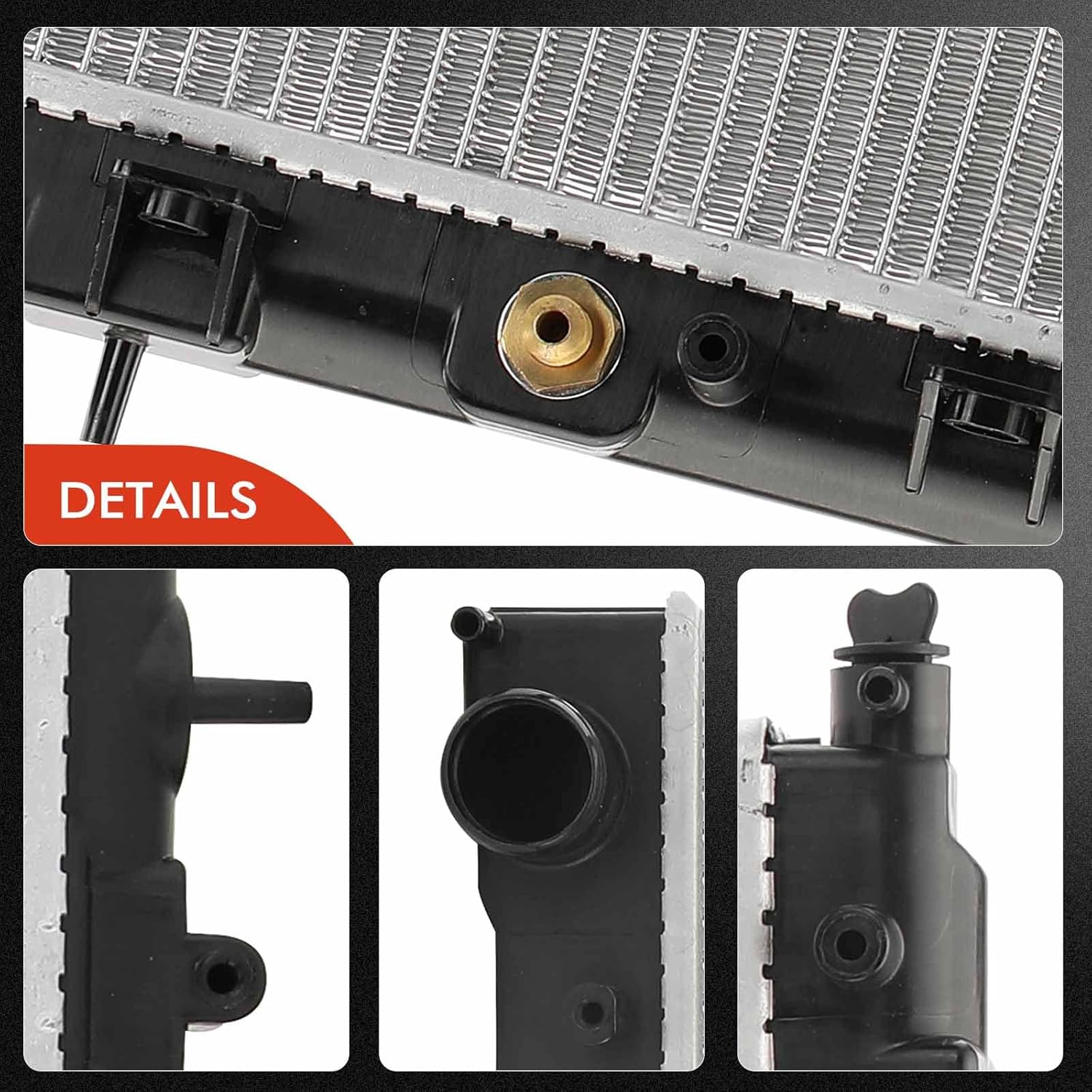 A-Premium Engine Coolant Radiator with Transmission Oil Cooler Compatible with Subaru Forester 2004-2005 V6 3.6L, Automatic Transmission, Replace# 45119SA000