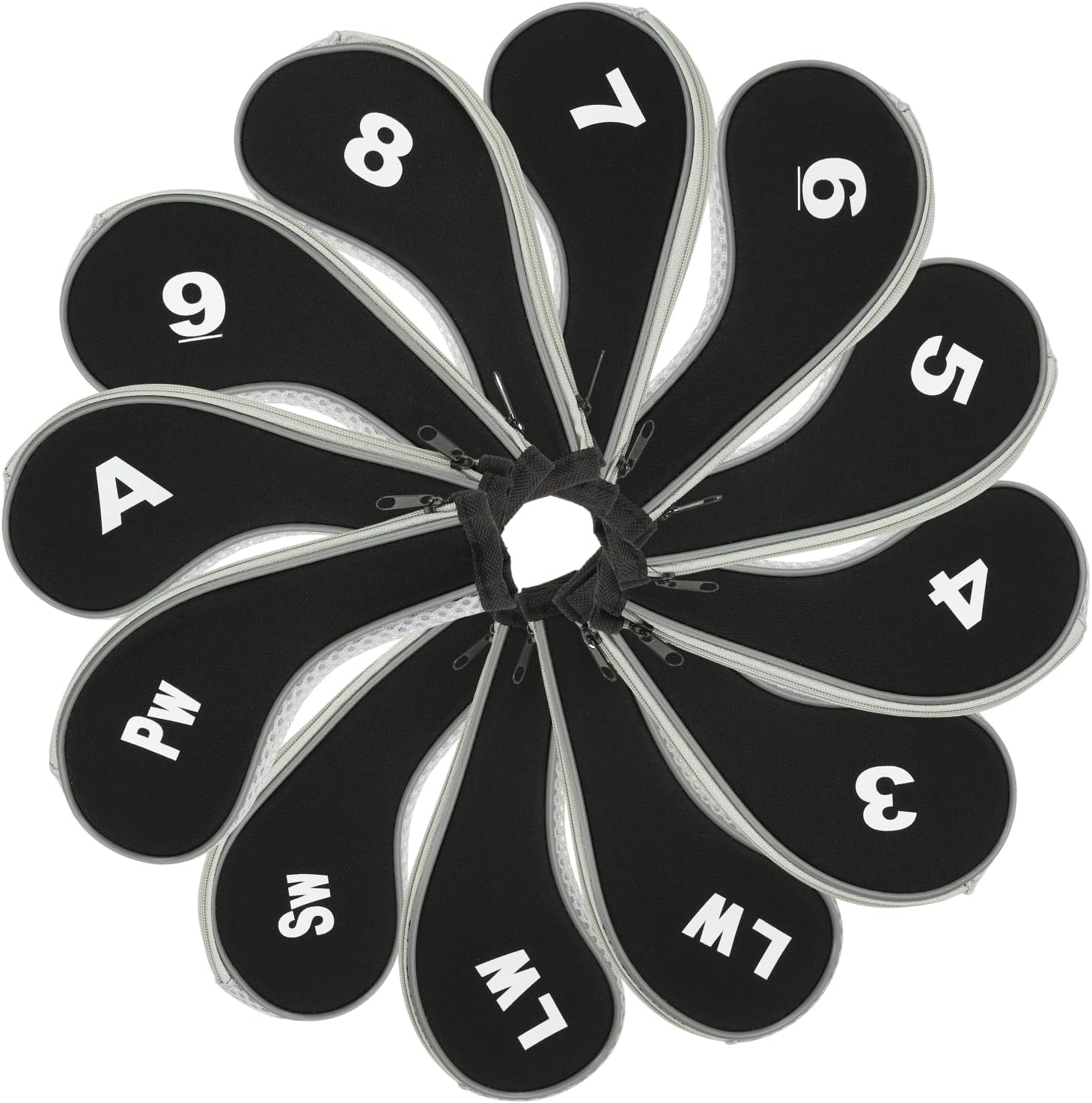 PATIKIL Golf Club Head Cover, Number Golf Club Irons Covers Neoprene Driver Headcover Golf Lovers Gifts