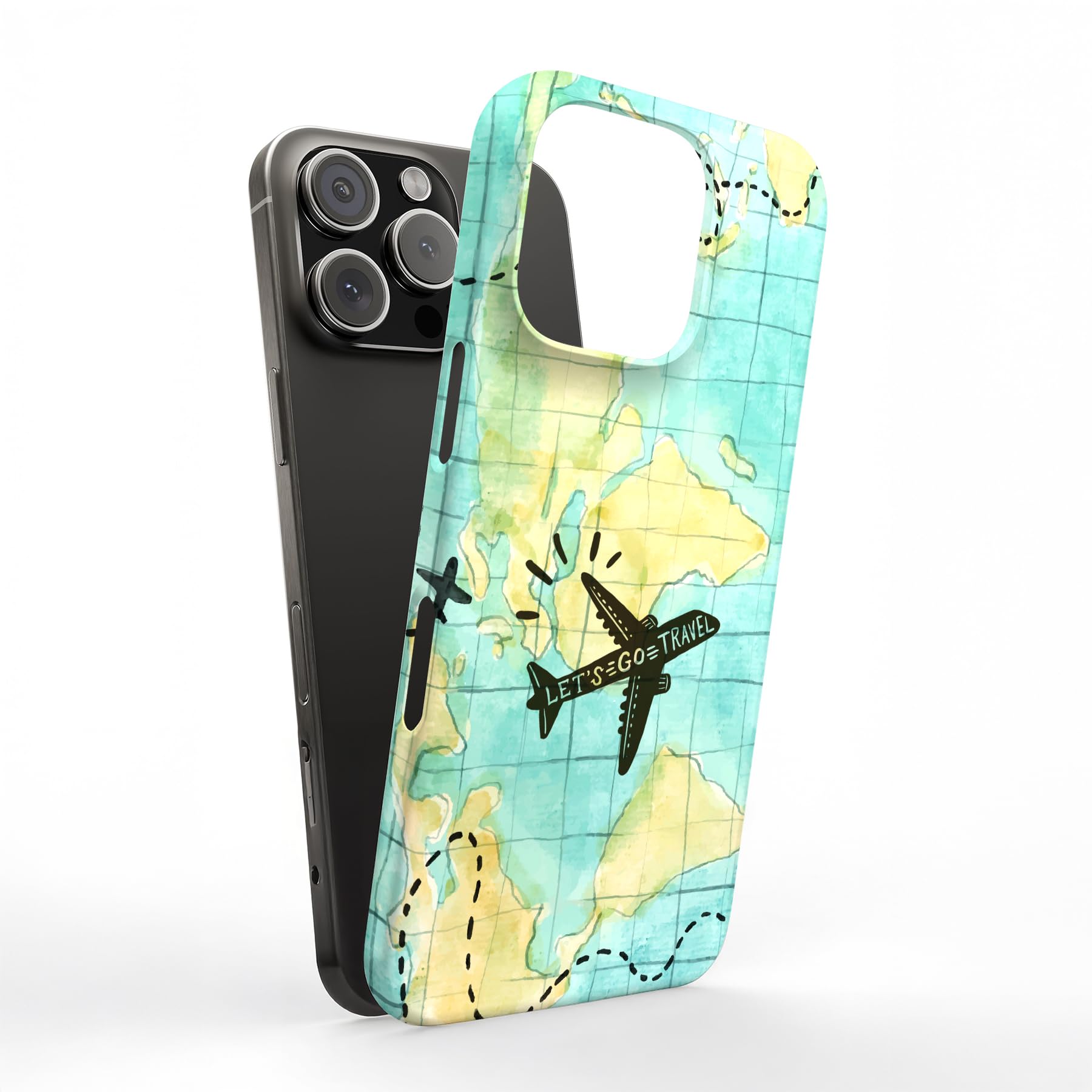 Amazon.com: Hard Shell Phone Case for Apple iPhone 15, Travel World Print,  Slim fit and Lightweight, Full Body Graphic Wrap, Print in USA : Cell Phones  & Accessories