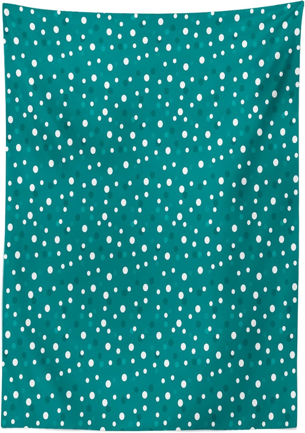 Mantel Mesa Rectangular Lunares, Manteles Antimanchas Azul, 3D Impresión Mantel Impermeable Lavable para Cocina Salón Comedor, 140x300 cm Q/P5470