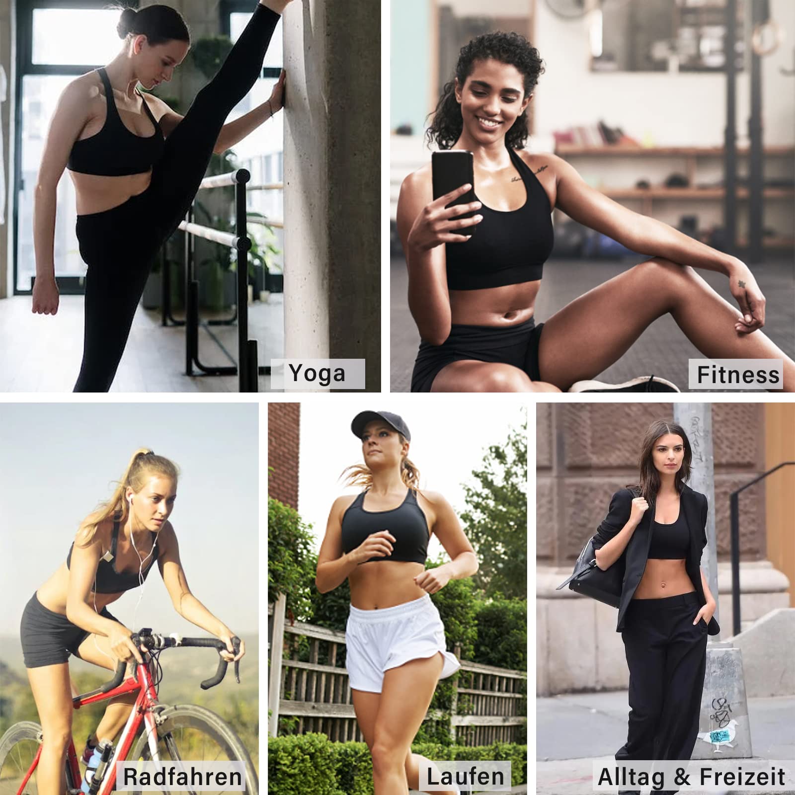 Reggiseno Sportivo Donna Senza Ferretto Reggiseni Push Up Sportivo Donna Yoga Reggiseno Sportivi per Allenamento Running Boxing