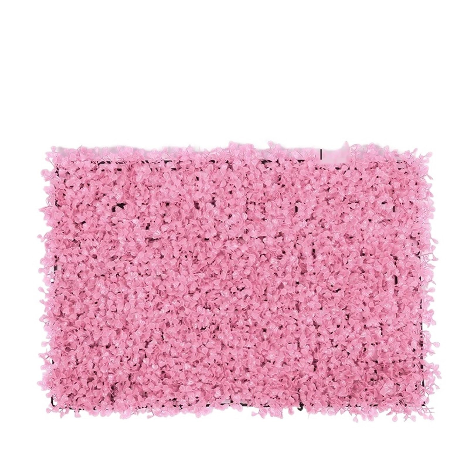 DFGRGRV Artificial Turf 1PC Lawn Decoration 40X60cm Artificial Milan Grass Carpet Turf Simulation Plastic Plants Lawn Hotel Home Wedding Background Wall(Pink)