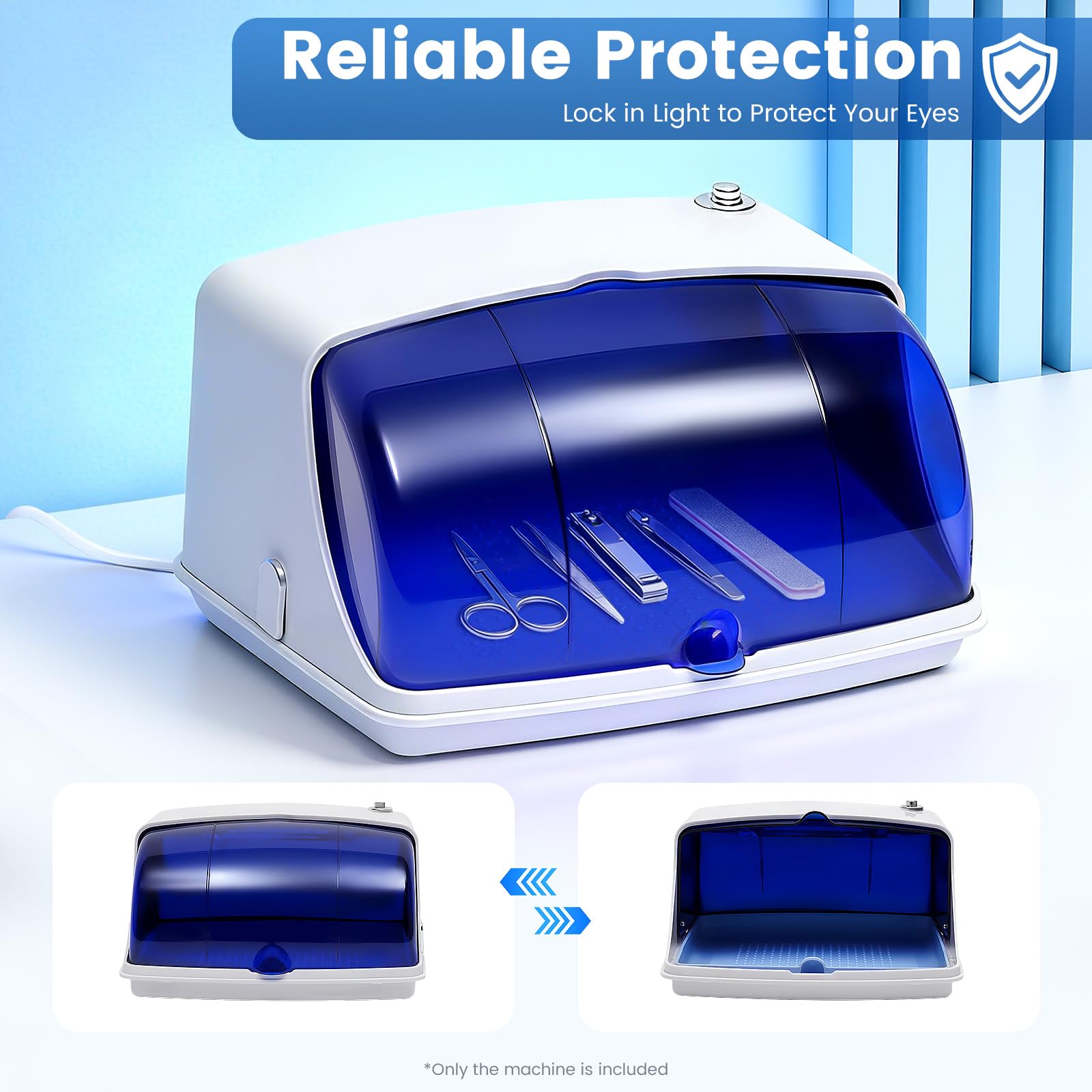 Sterylizator 5 W urządzenie do dezynfekcji UV, urządzenie sterylizujące do paznokci, salonu, manicure, manicure i narzędzia 220 V