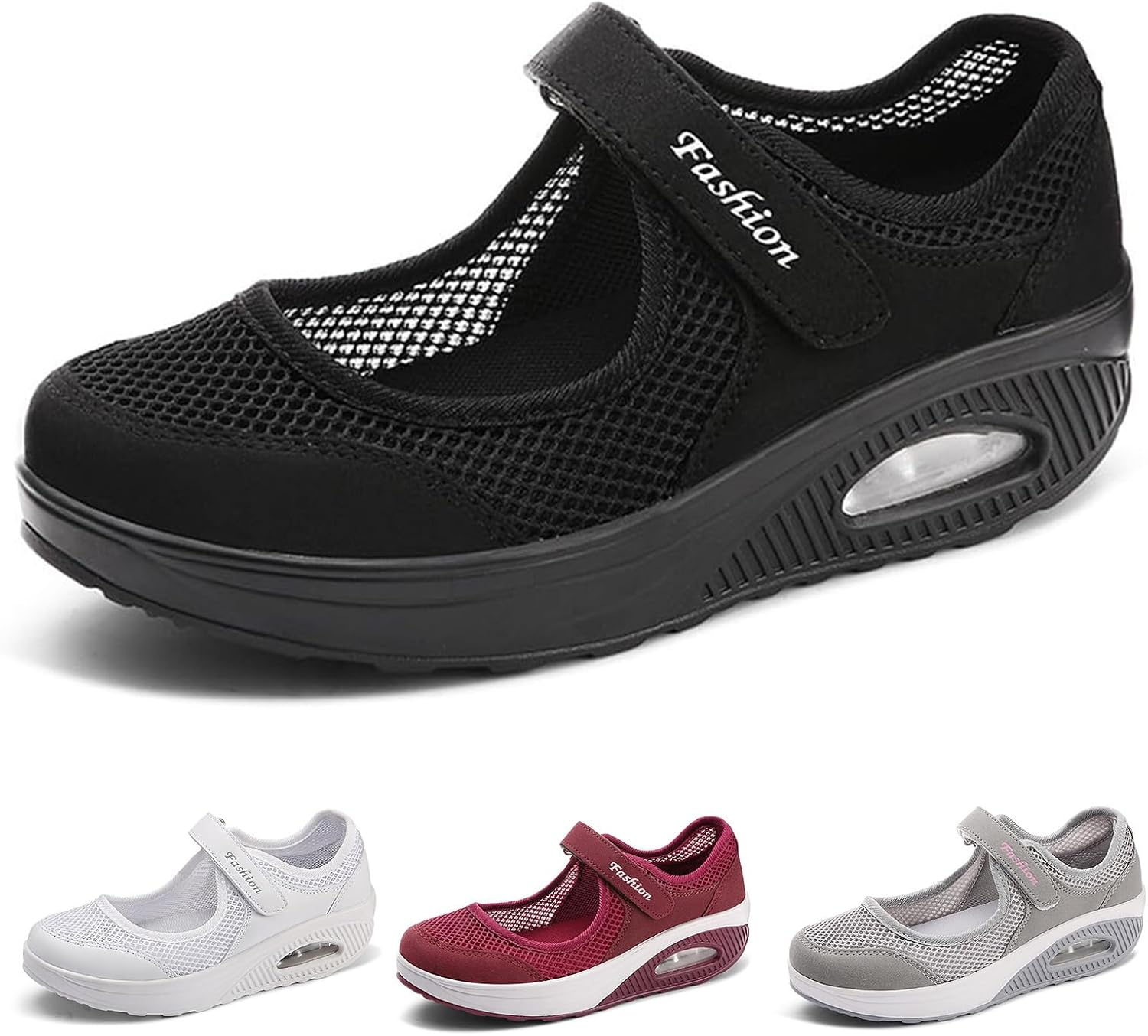 ZWRXW Nurse Shoes for Women Orthotic Comfortable Working Healthcare Nursing Shoes Lightweight Hollow Out Adjustable Breathable Walking Shoe with Arch Support for Arthritis, Diabetes Heel Pain