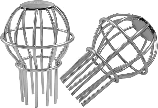 2 Pcs Downspout Leaf Filter Gutter Guard, 2 Inch