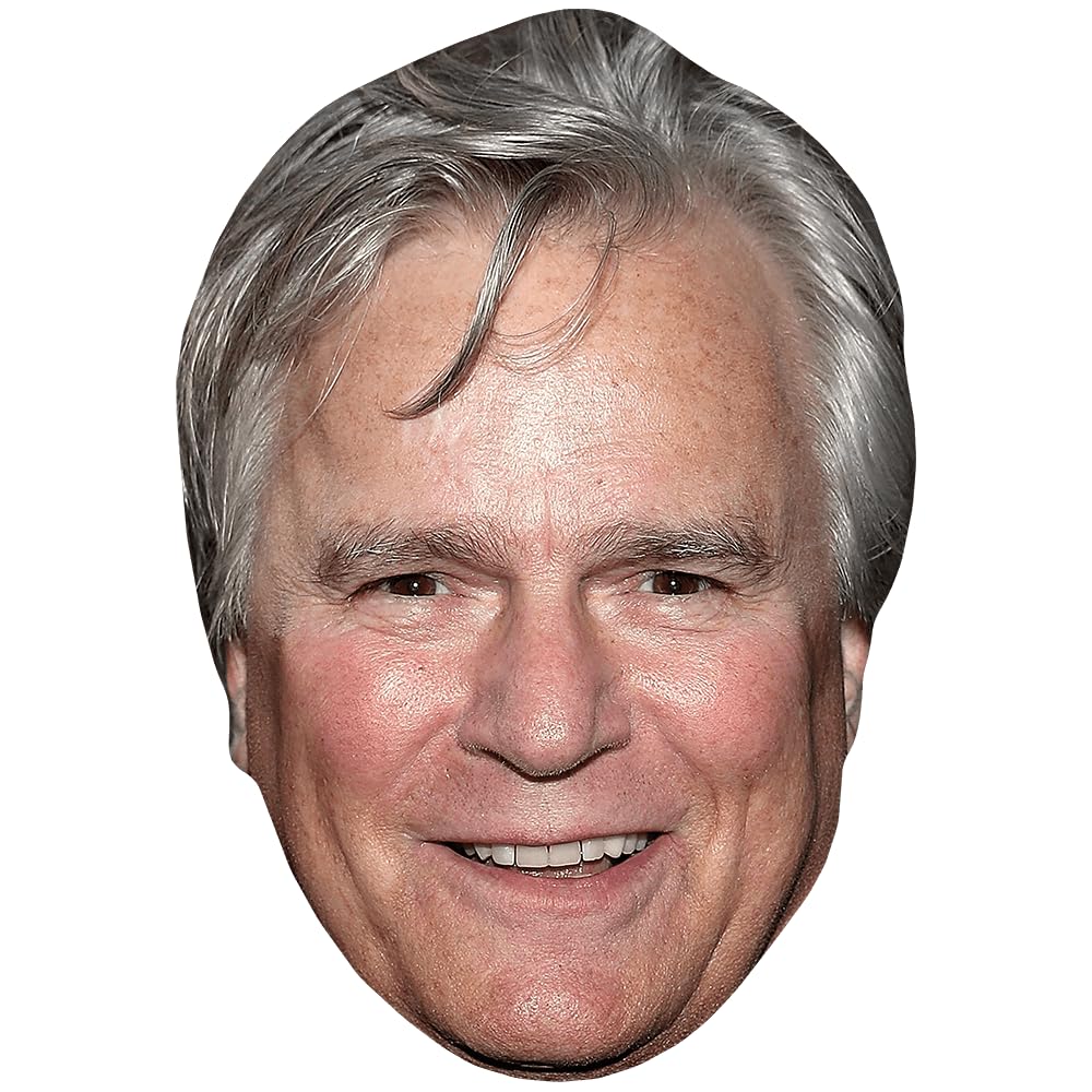 Celebrity Cutouts Lifelike Richard Dean Anderson (Smile) Celebrity Mask, Flat Card Face, Fancy Dress Mask