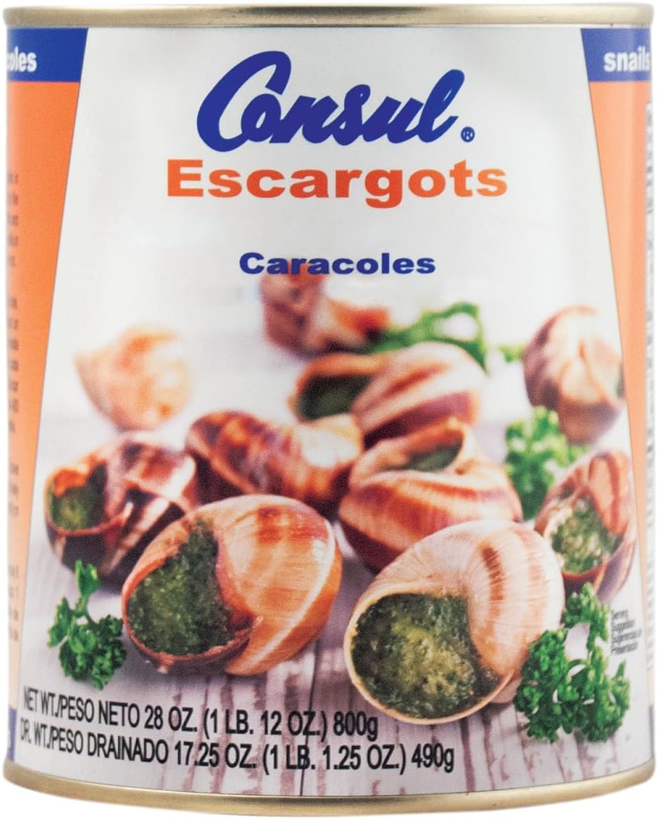 Consul Very Large Escargots, Specialty Imported Food, 28.2 Ounce Can, Pack of 1