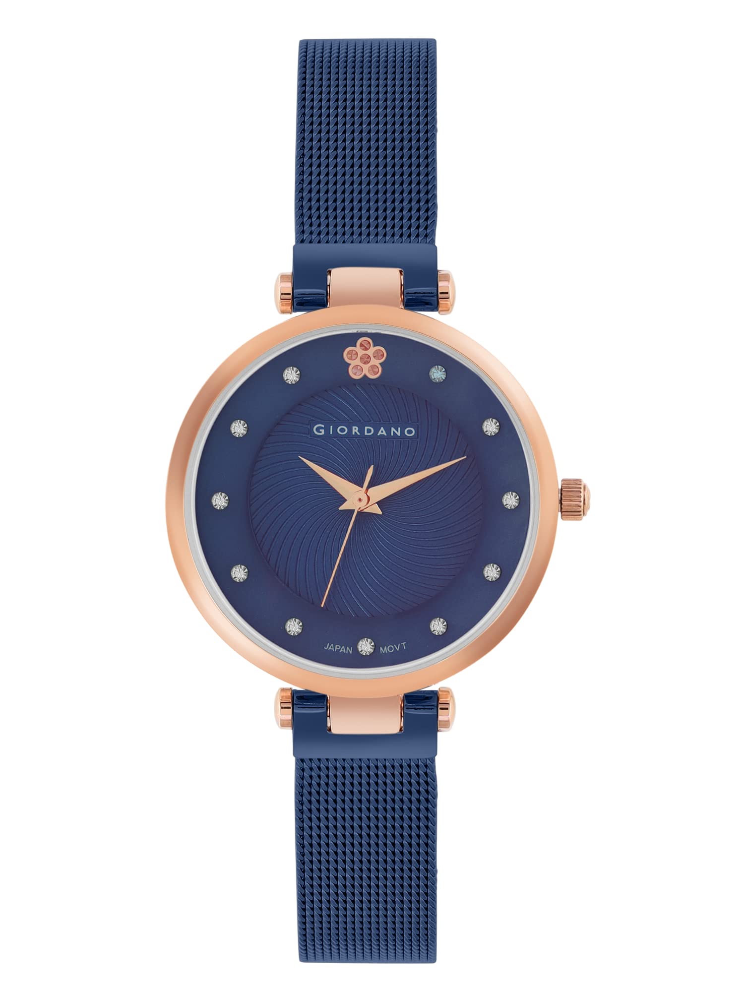 Giordano Analog Stylish Watch for Women Water Resistant Fashion Watch Round Shape with 3 Hand Mechanism Wrist Watch for Girls & Ladies to Compliment Your Look/Ideal Gift for Female - GZ-60074 (B0C6QY4RC1) Amazon Price History, Amazon Price Tracker