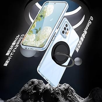 Amazon.co.jp: Galaxy A53 5G ケース クリア マグネット搭載 リング