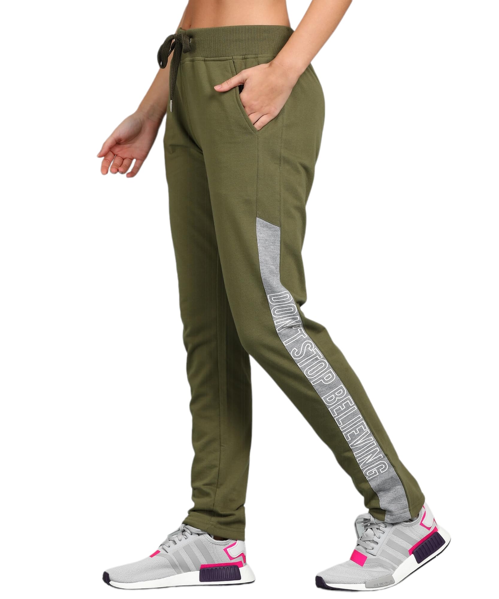 alan jones clothing Women's High Rise Slim Fit Printed Track Pants-picture-25