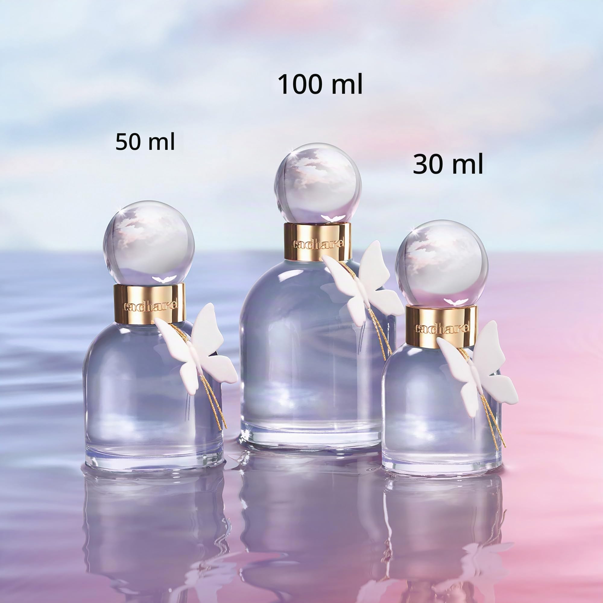 Cacharel Ella Ella Flora Azura - Eau de Parfum Ambrée Aromatique pour Femmes - Notes de Fleur d'Oranger, Lavande et Vanille
