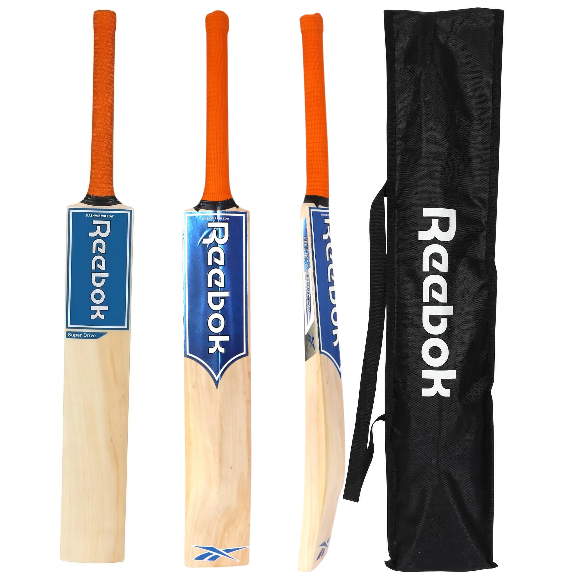 REEBOK Super Drive SH Kashmir - Mazza da cricket in salice per oltre 15 anni (1100 g), impugnatura e adesivo possono variare in base alla disponibilità