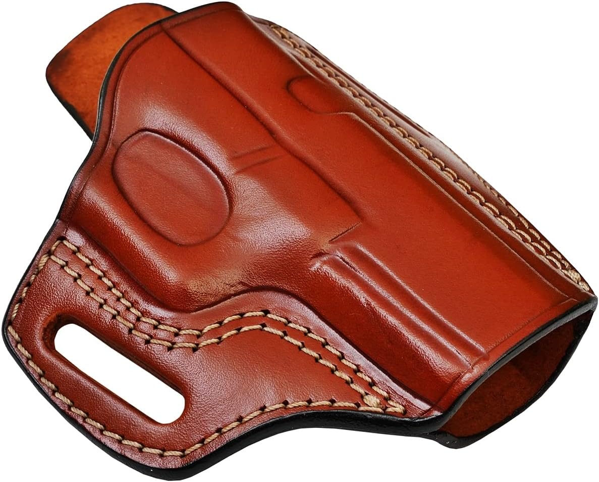 OWB Handmade Leather Holster – Fits CZ 75 SP01 P01 P10S P07 Duty 2075 Rami Shadow 2