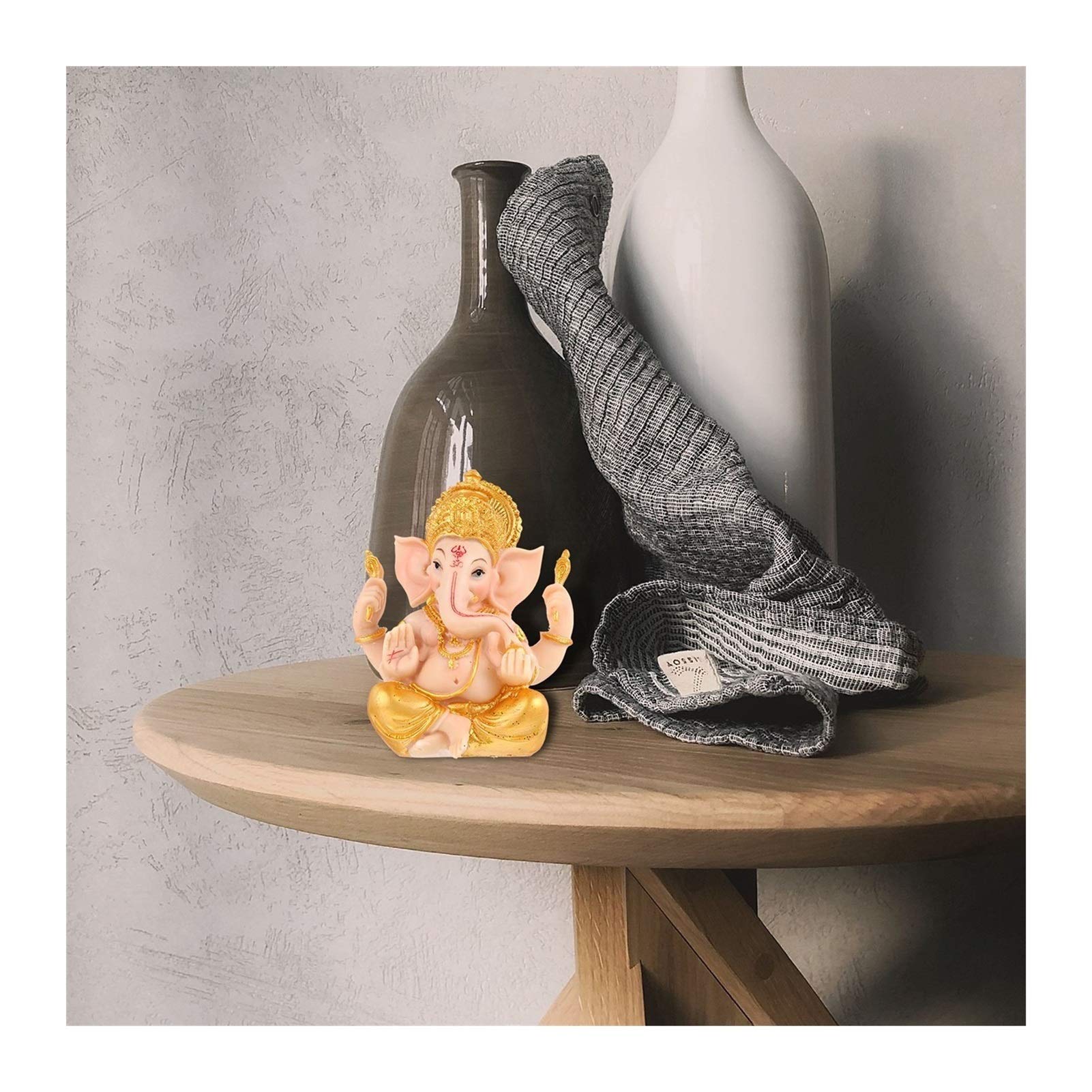 Statua Feng Shui Elefante indù Godfigurine, Luckand Wealth Art Sculpture Home Ornament Arredamento Zen