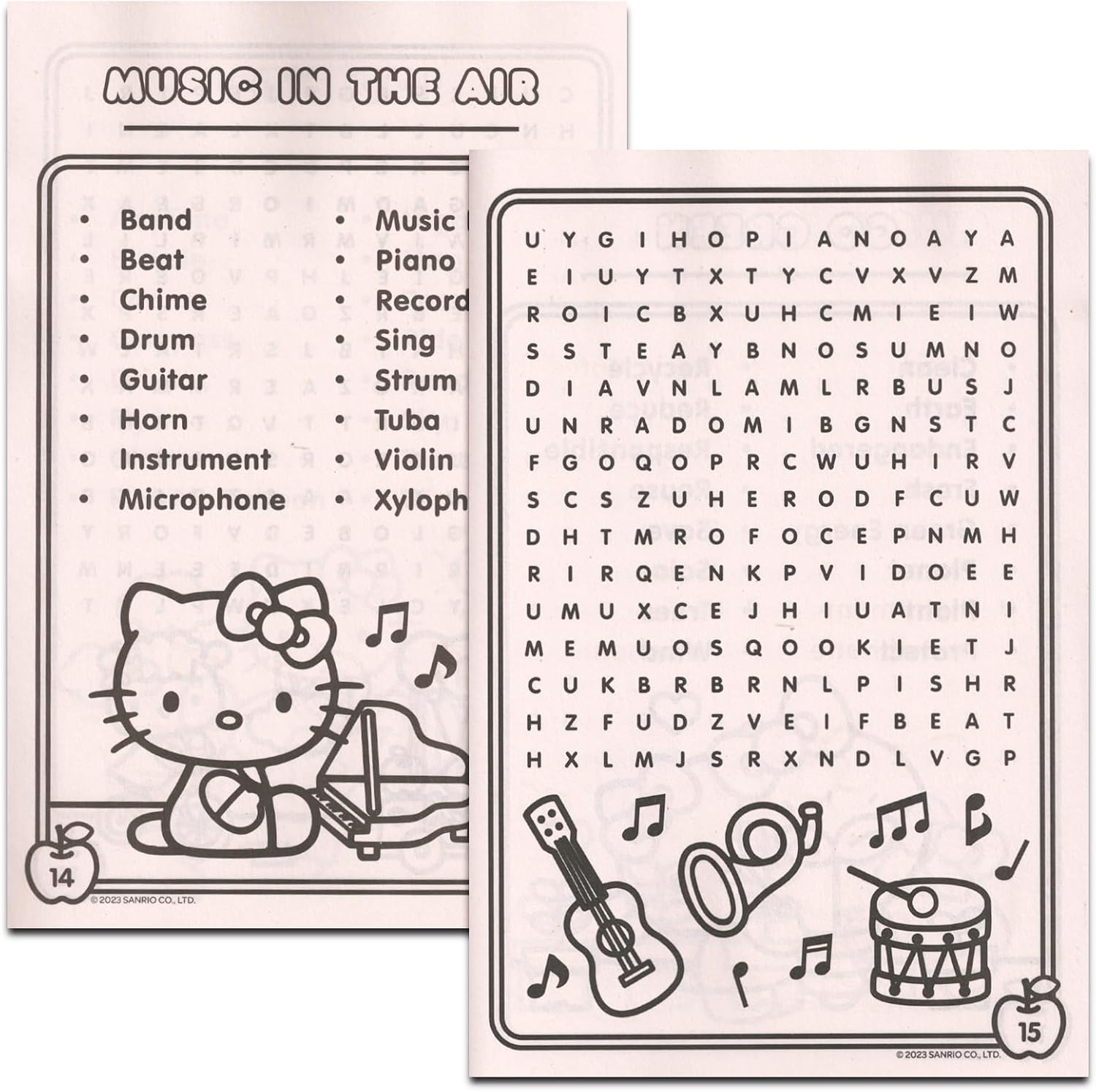 Hello Kitty Word Search Puzzle Book Set for Kids - Bundle with Hello Kitty Activity Books with Word Find Puzzles, Stickers, Crayons, More | Hello Kitty Word Search Book