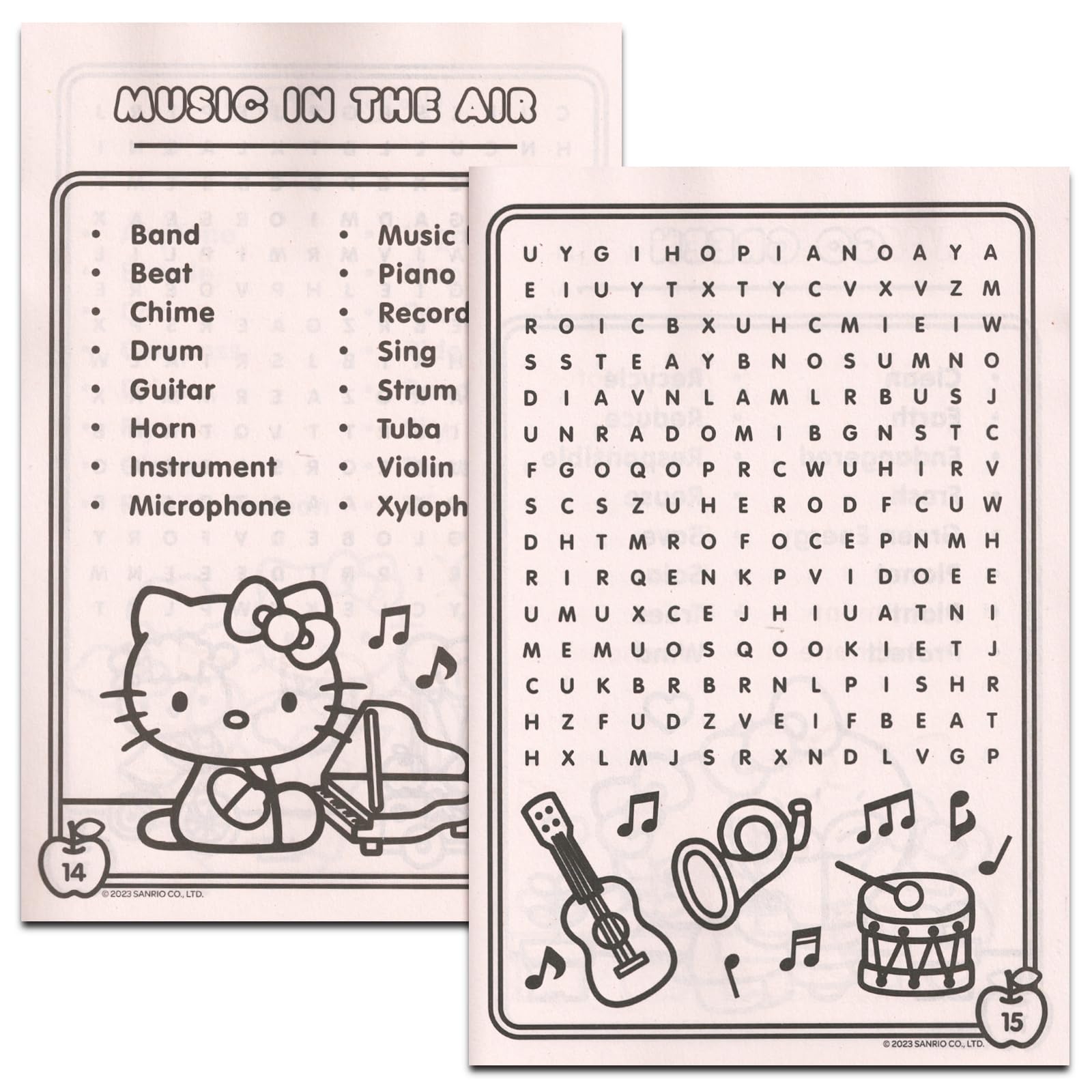 Hello Kitty Word Search