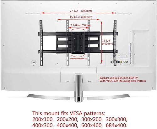 Miniatura 2 de VideoSecu Soporte de TV para JVC 37" 42" 49" LT-43EM75 LT-49EM75 JLC37BC3002 JLC37BC3000 JLE37BC3001 JLC42BC3002 JLC42BC3000 JLE42BC3500 JLE42BC3500
