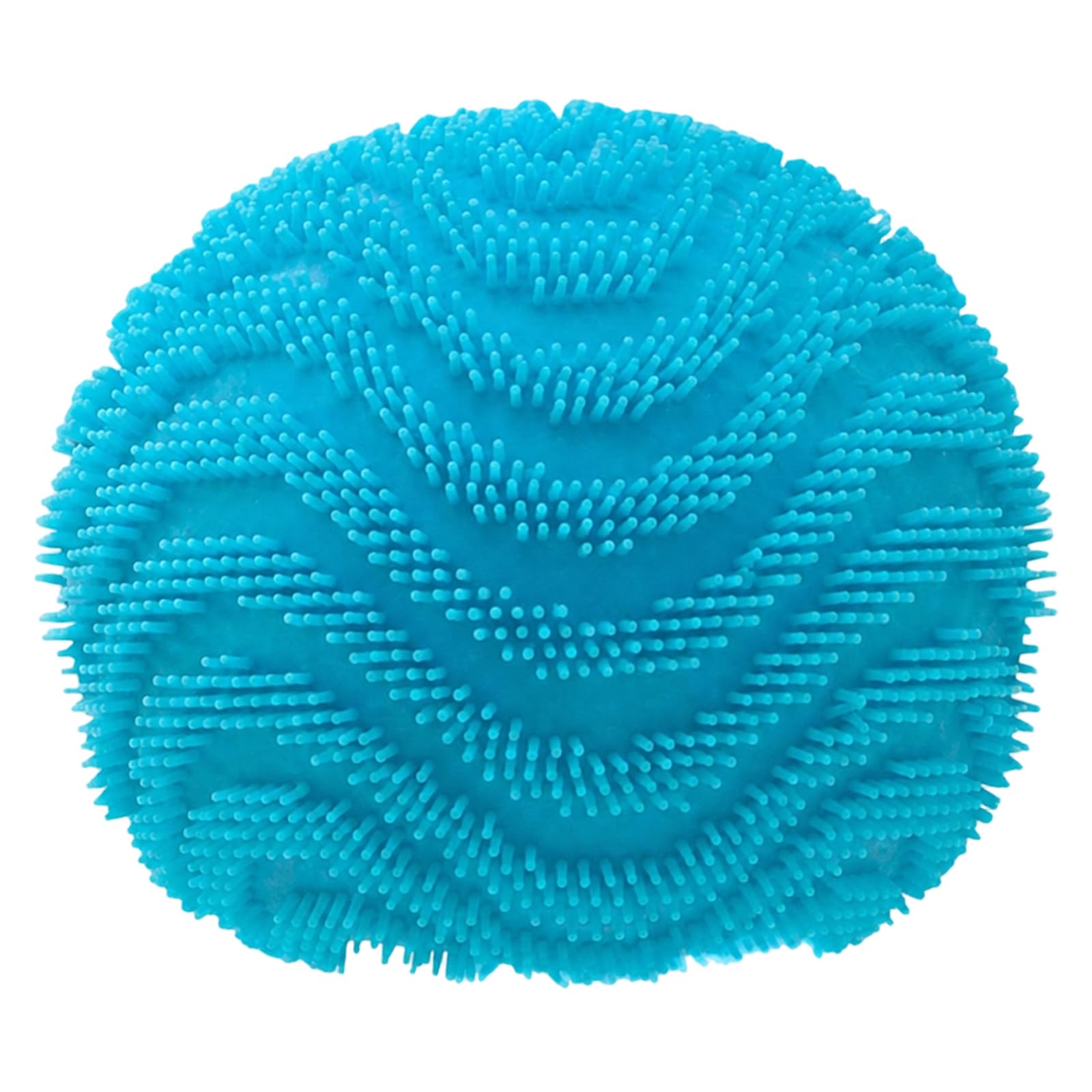 Blue Fuzzball, Squishy Fuzz Ball Desk Ornament for Stress Relax and Focus Enhancement, Portable Fuzzball for Students and Office Workers