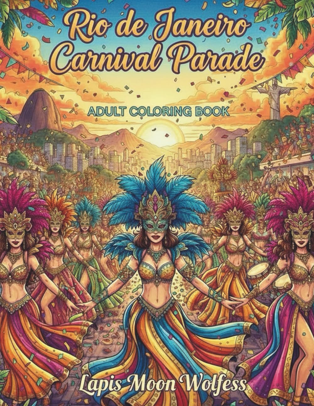 Rio de Janeiro Carnival Parade Coloring Book for Adults: Vibrant Samba Dancers, Festive Parades, Exotic Costumes & Celebrations from Brazil