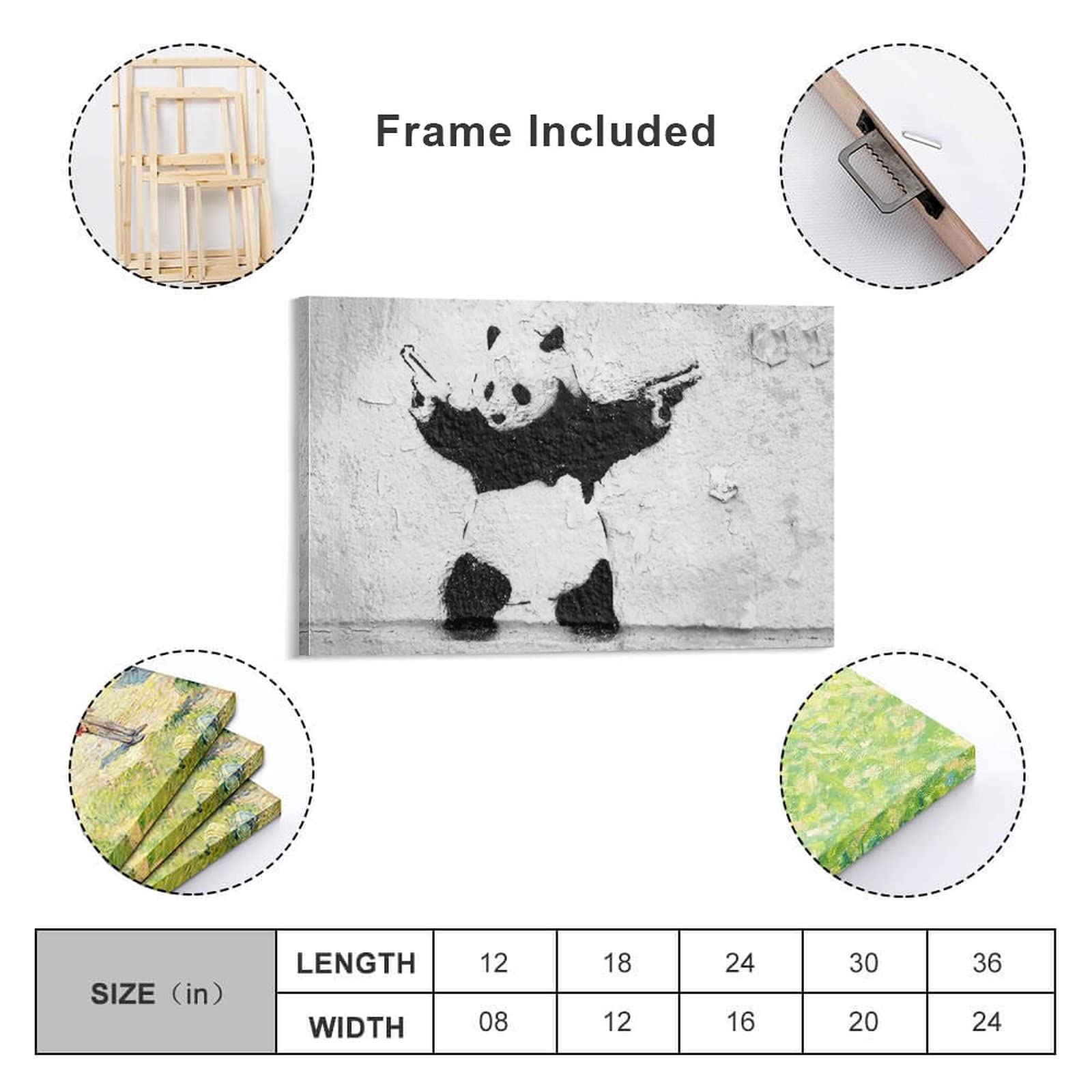 バンクシー『パンダ』ストリートグラフィティ芸術 (フレーム,30x30cm) Amazon.co.jp: バンクシー「パンダ」ストリート・グラフィティ