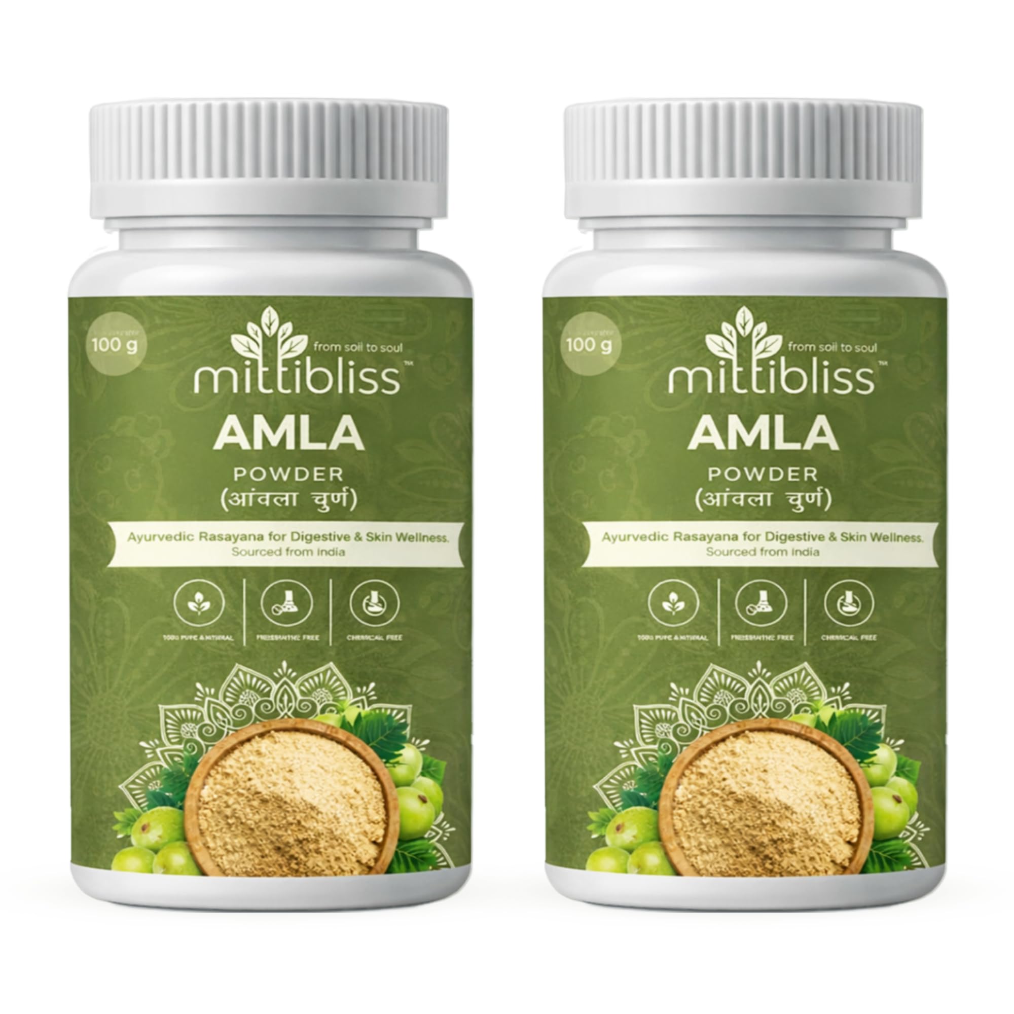 100% Pure Indian Amla Powder | Natural Vitamin C Source | Chemical-Free Ayurvedic Amla Powder for Hair Care, Skin Care & Daily Wellness Gooseberry Powder — Amazon image 11