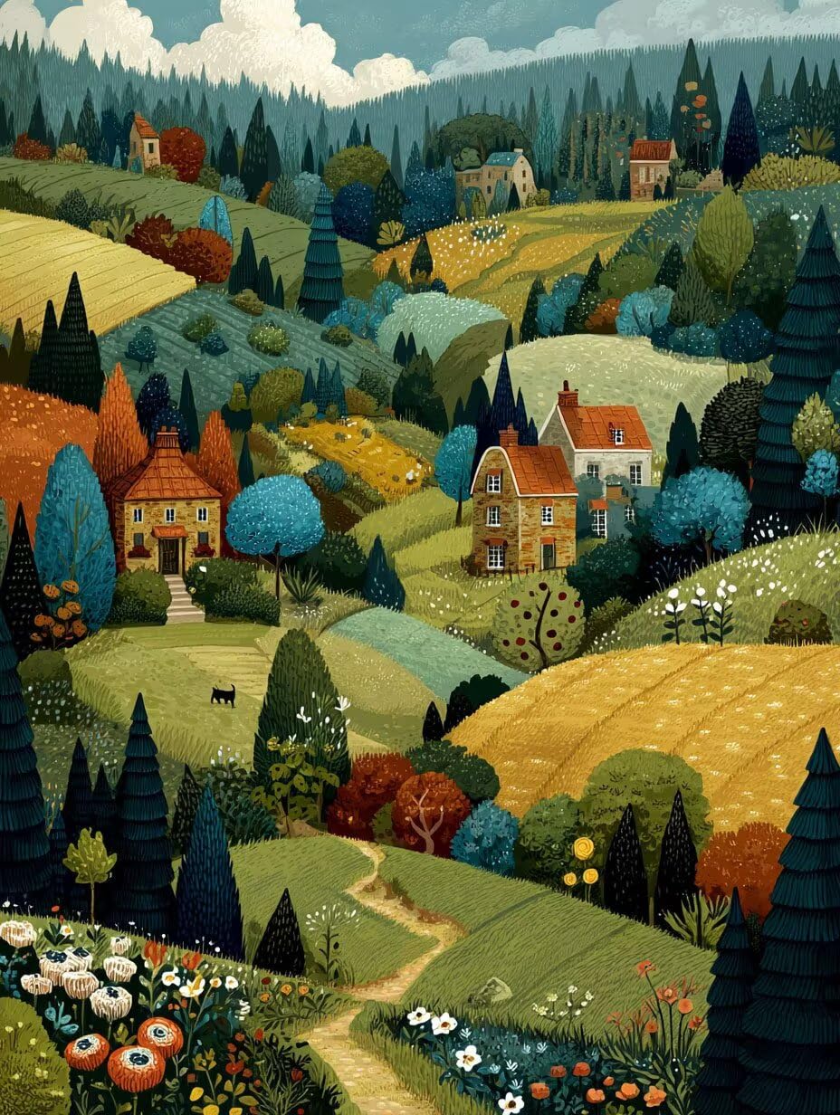 Puzzle dla dorosłych 3000, wiejska sceneria, klasyczne YHPGL0-172
