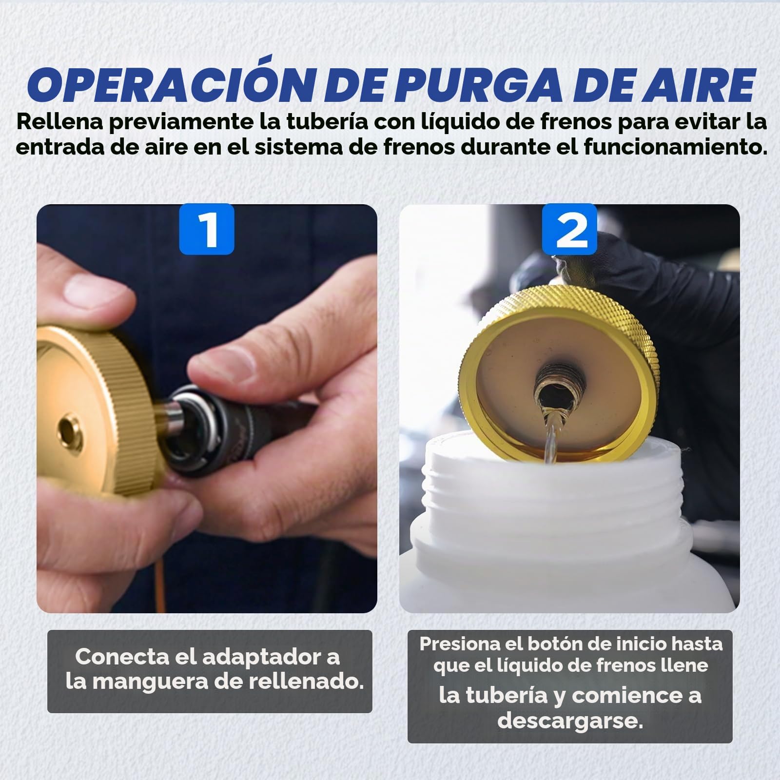 MRCARTOOL Purgador Frenos Coche 220V Purgador de Frenos Eléctrico Máquina de Cambio de Líquido de Frenos con 7 Adaptadores, Purgador Frenos 0,7-3,0 Bar para Volkswagen, Audi, Škoda, Benz, BMW