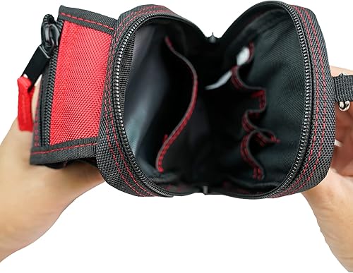 Miniatura 9 de KUNN Bolsa de herramientas para electricista de alta resistencia con bolsillo multiusos para herramientas, teléfono celular