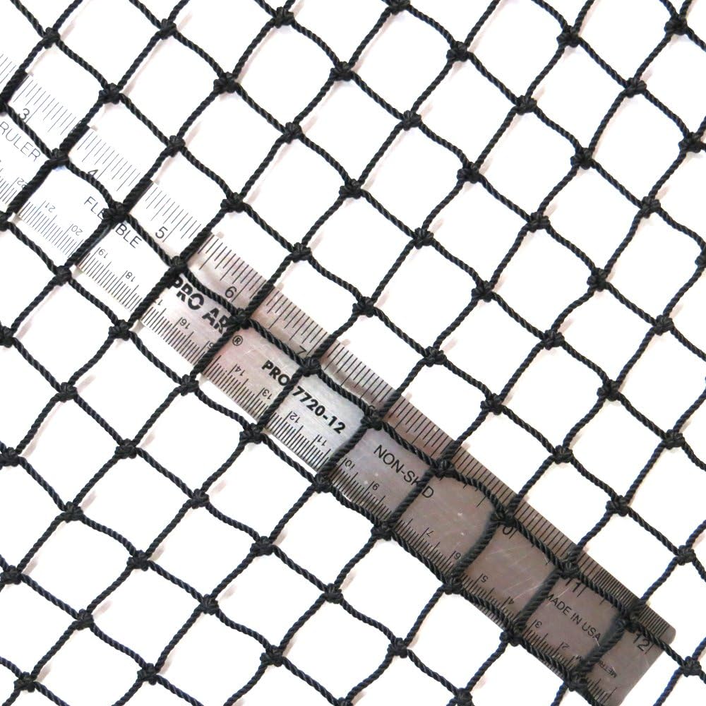 7’ High X 8’ Wide Golf Net, 21 X 3/4" Nylon Netting, Driving Impact Net, Rope Border + Weighted Bottom, Golf, Hockey, Lacrosse, Baseball, Softball, Multipurpose