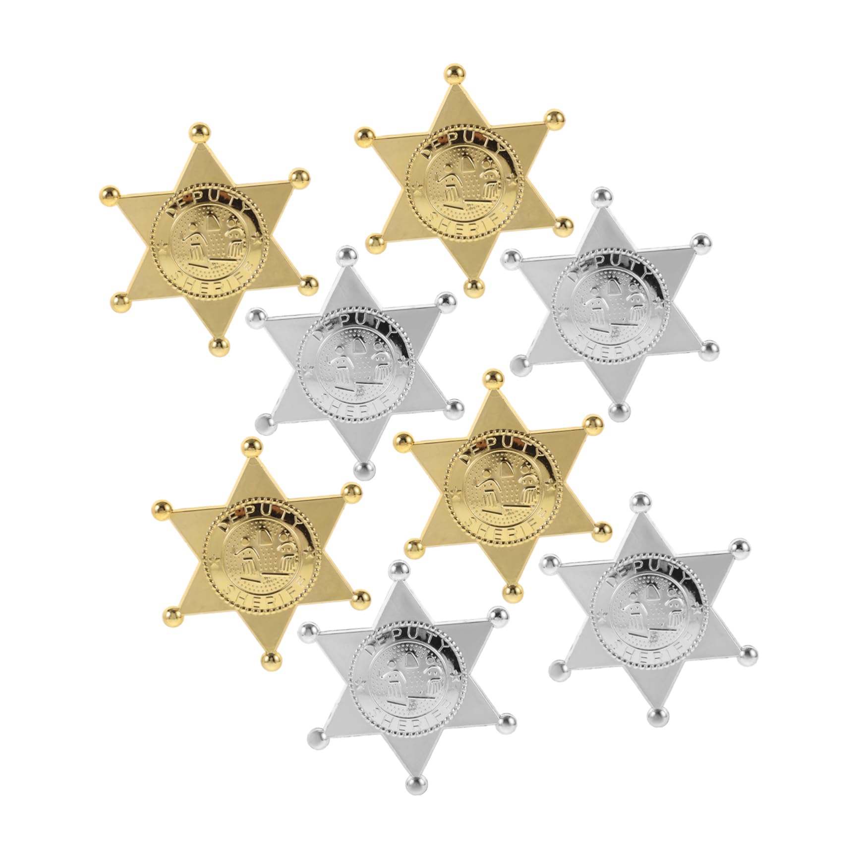 Amazon | 8個 警察バッジのおもちゃ パーティーの装飾 警察官の装飾品