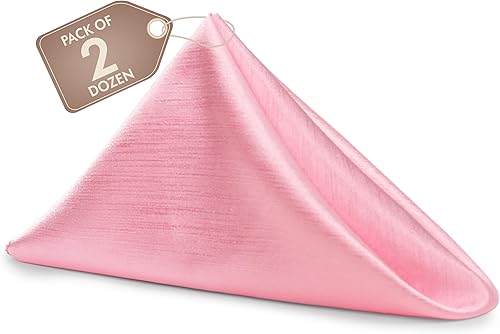 Miniatura 488 de Ultimate Textile -1 docena - Reversible Shantung Satin - Majestic - Servilletas de tela Majestic de 17 x 17 pulgadas color azul pizarra