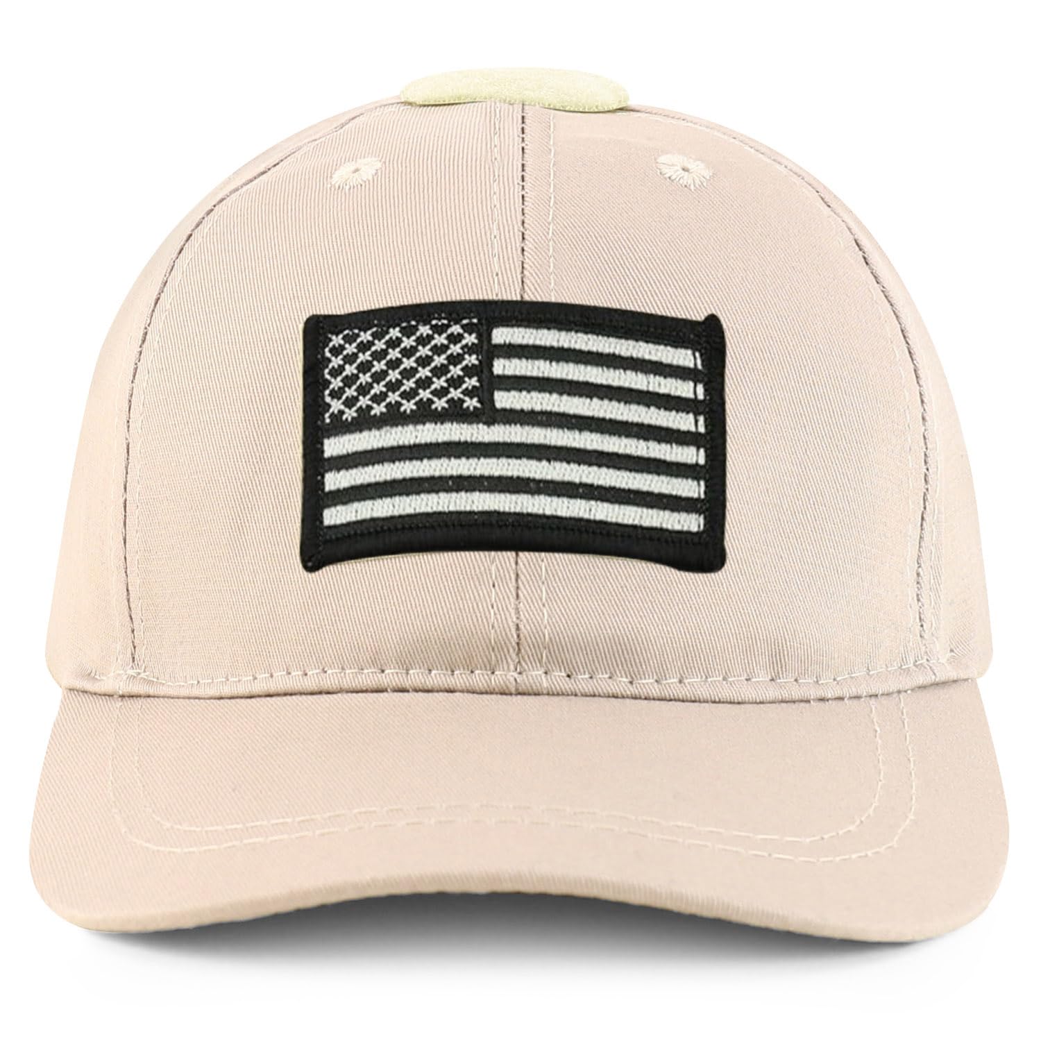 Trendy Apparel Shop Youth Military Black White American Flag Patch On Tactical Cap