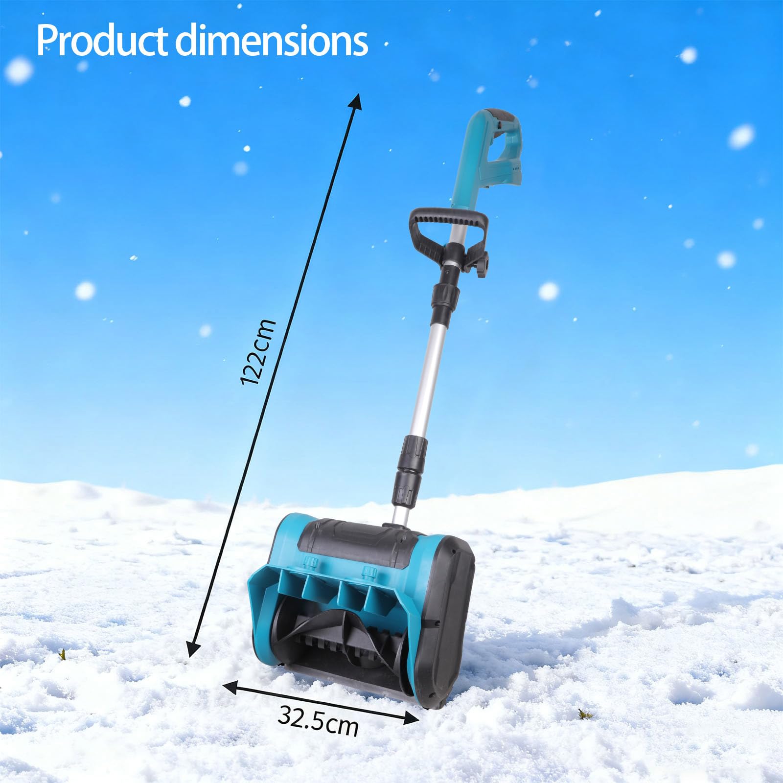 Servicios: soplador de nieve eléctrico, batería no incluida, funcionamiento silencioso, herramienta de jardín de invierno rápida, portátil, soplador de nieve eléctrico