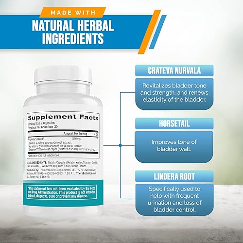 Miniatura 3 de Better Bladder Suplemento de control para mujeres y hombres suplemento de apoyo de la vejiga para ayudar a reducir las fugas urinarias la frecuencia