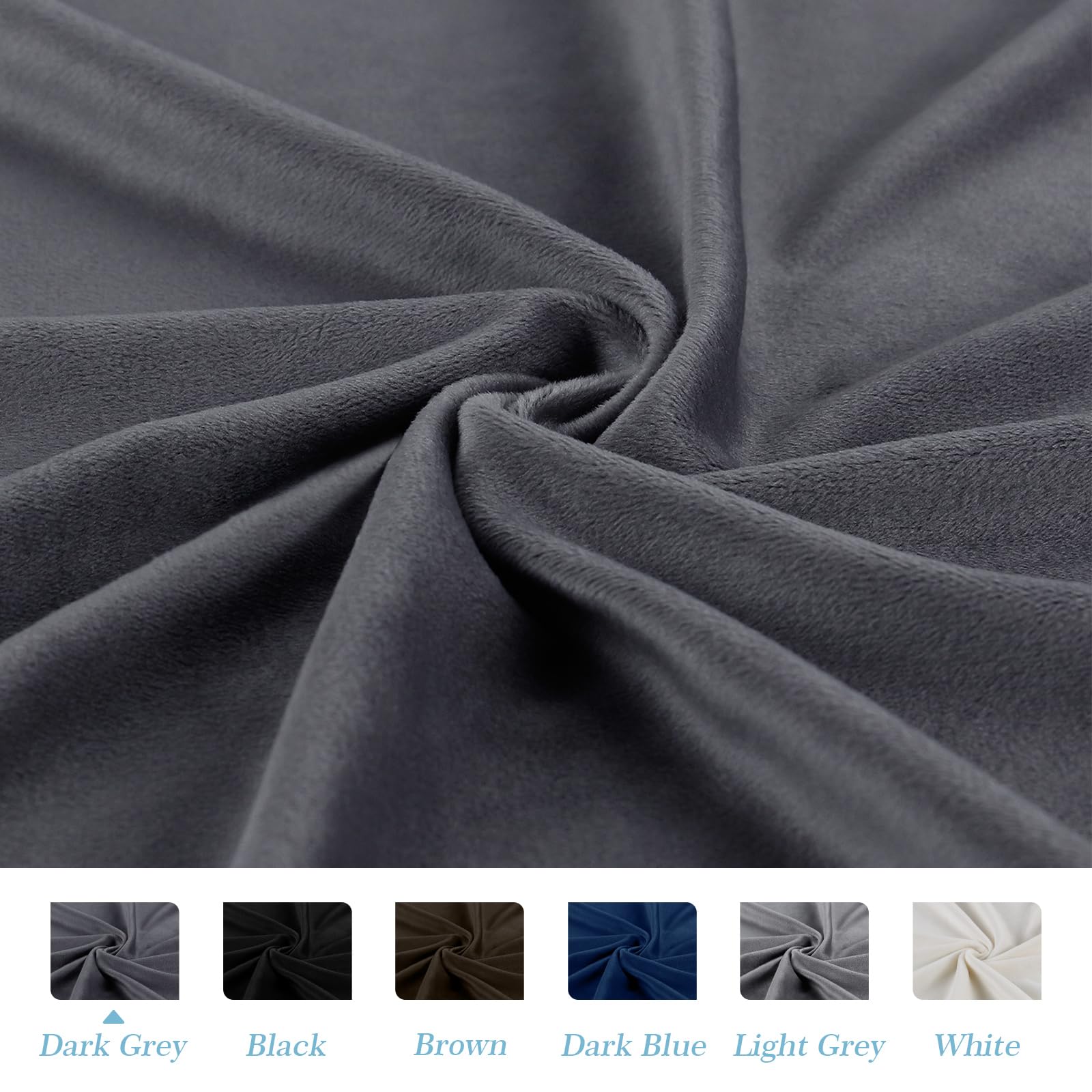TAOCOCO Copri Testiera Letto, Testiera Letto Matrimoniale, Copritestiera Elastico, Morbido Tessuto Velour Stretch, Lavabile, Design All-In-One, Grigio 120-140 cm