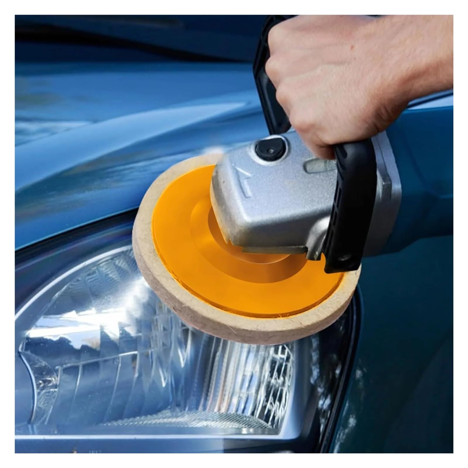 10 sztuk 4-calowe metalowe aluminiowe filcowe tarcze polerskie do stali nierdzewnej, chromu, biżuterii, drewna, plastiku Lucky