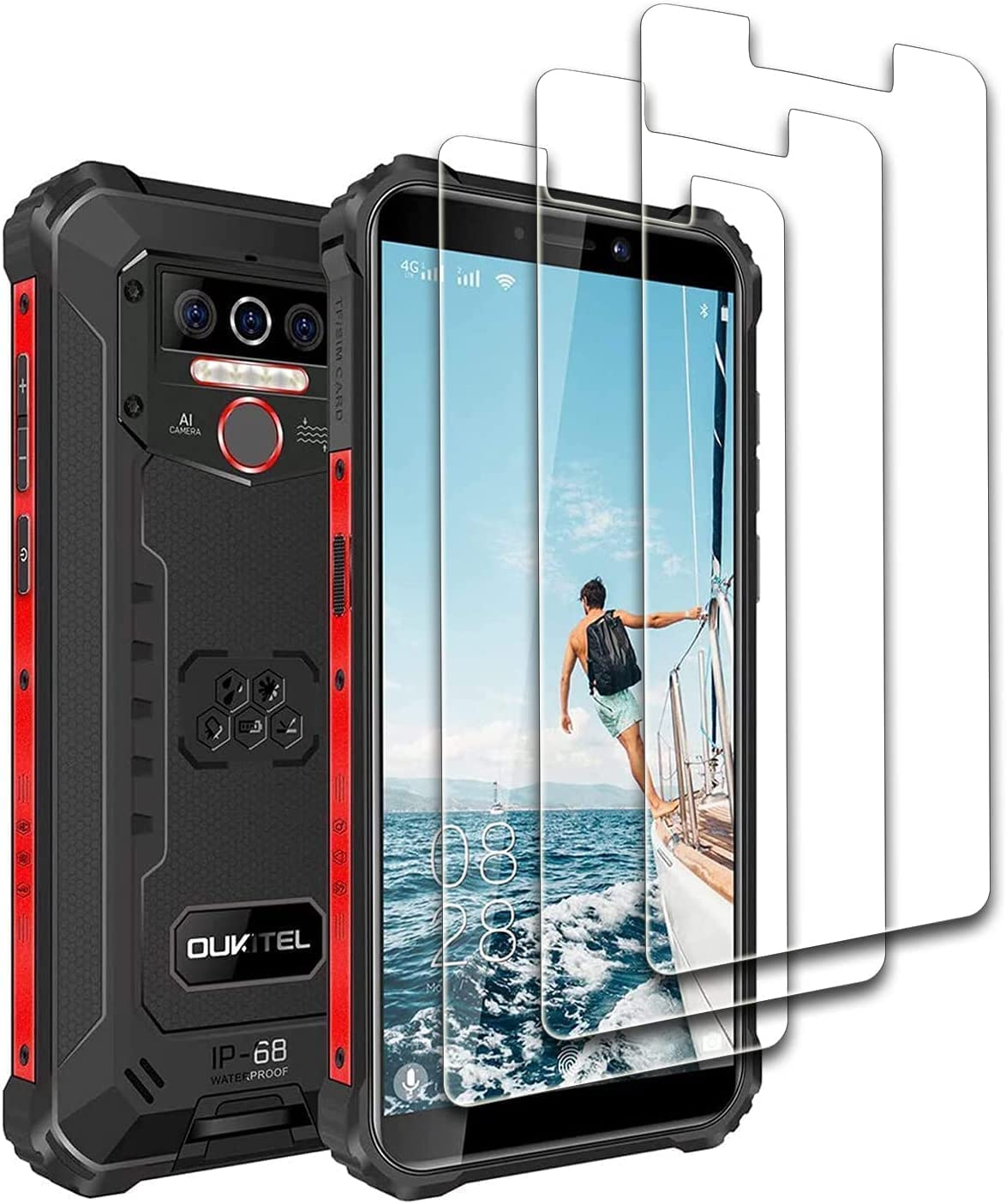 Vetro Temperato Oukitel Wp5 / Wp5 Pro Protezione Estrema