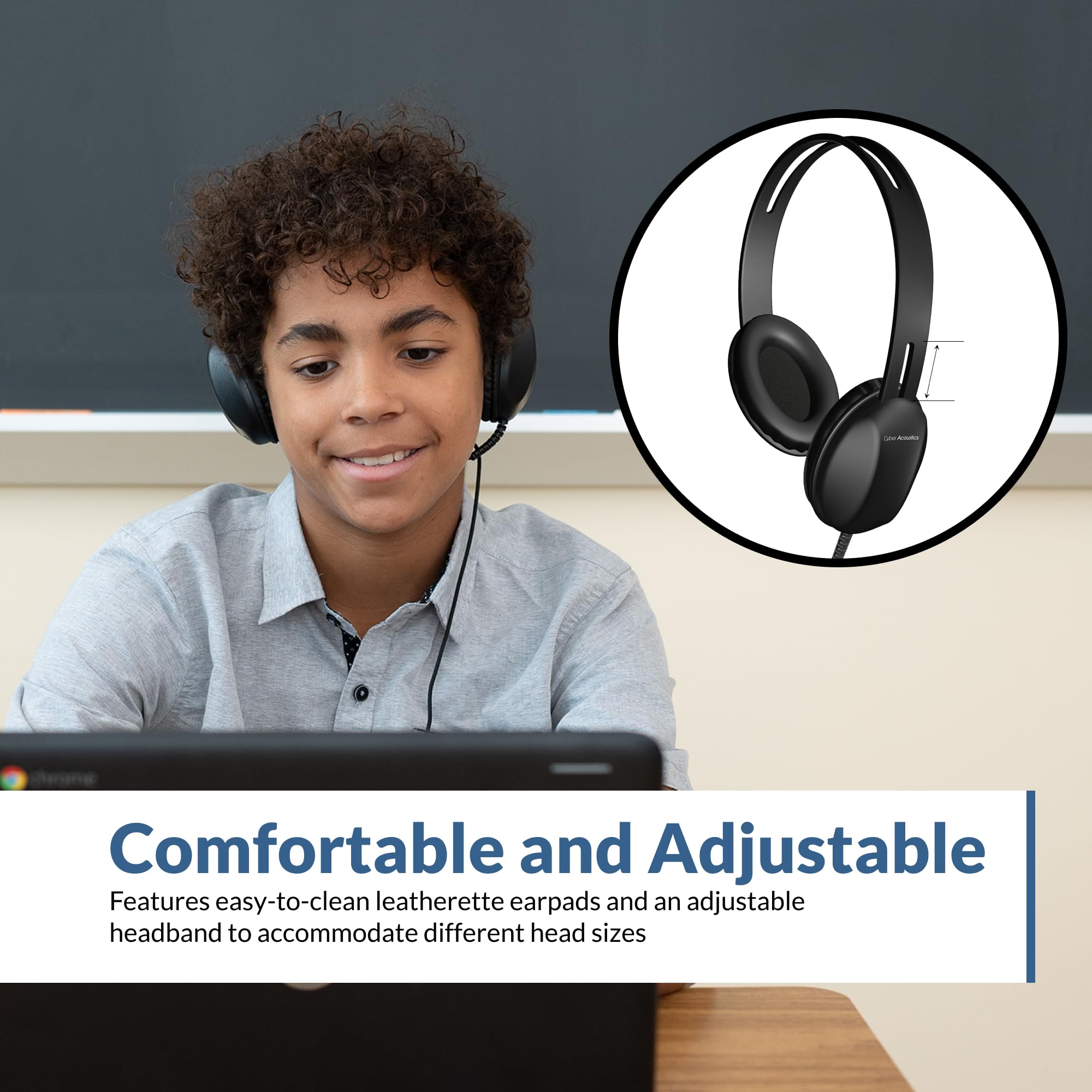 nyalon Amazon.com: Cyber Acoustics Lightweight 3.5mm Headphones - Great