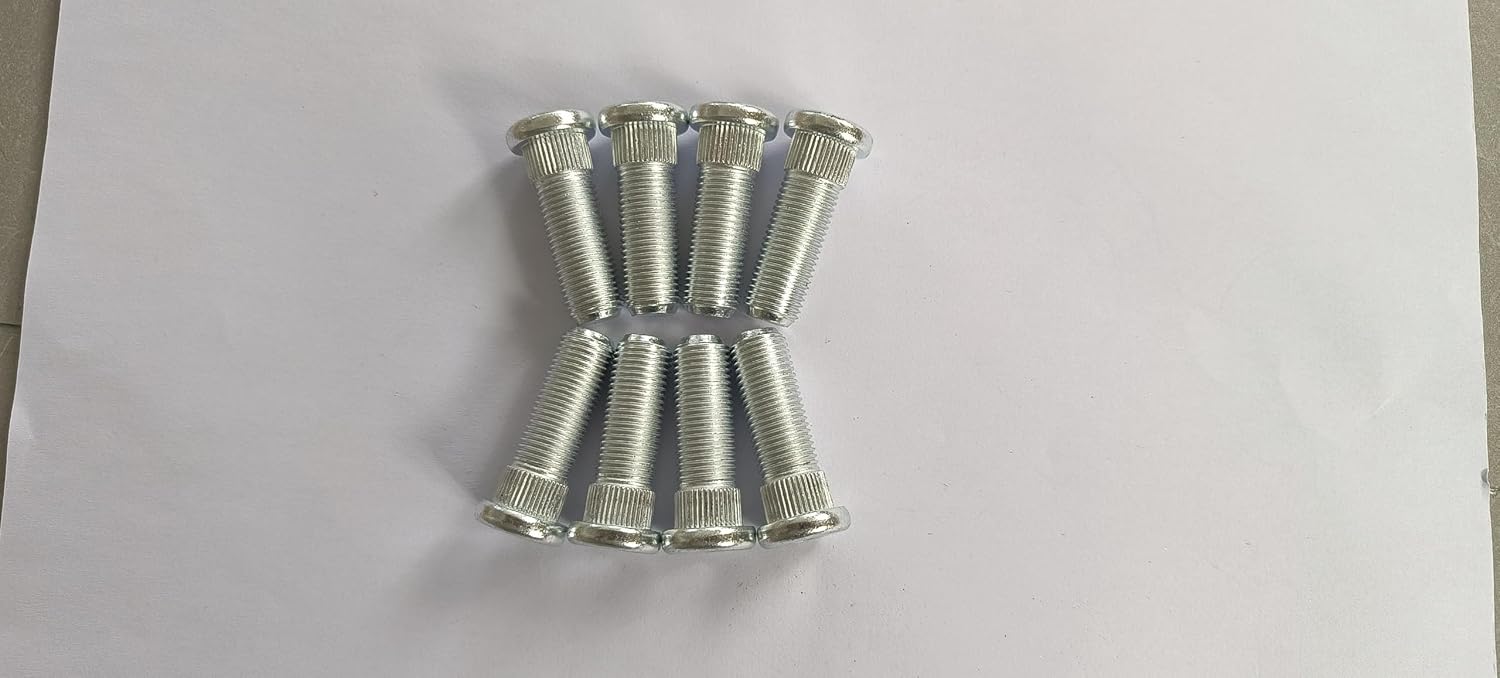 Wheel Hub/Brake Drum Studs 8pcs Set # 92154-1482 Replacement for 2014-2024 Kawasaki Mule 600 610 XC SX KAF400 UTV Front Rea