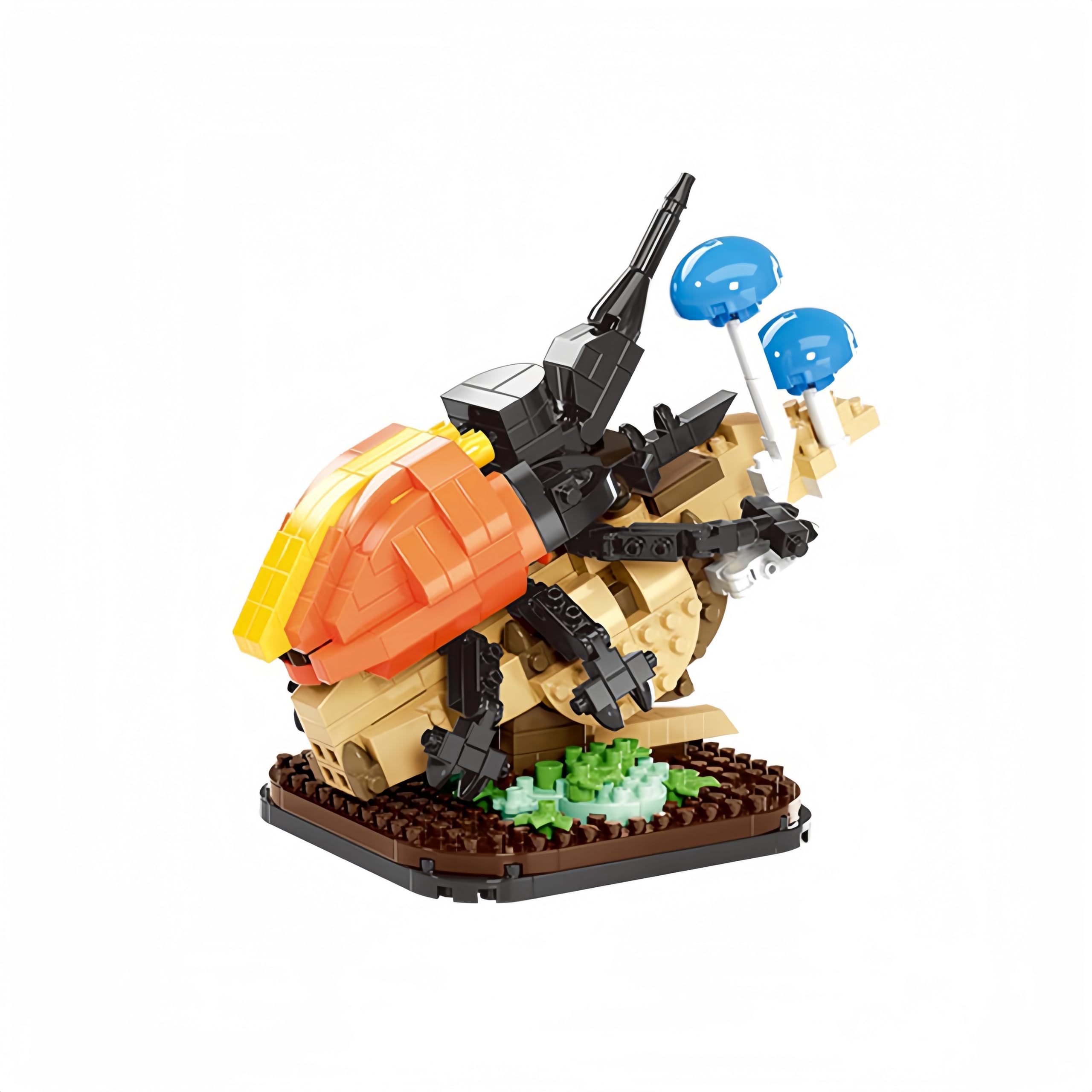 JVAVNE Insect Animal Building Blocks Set, Micro Beetle Animals Building Kit