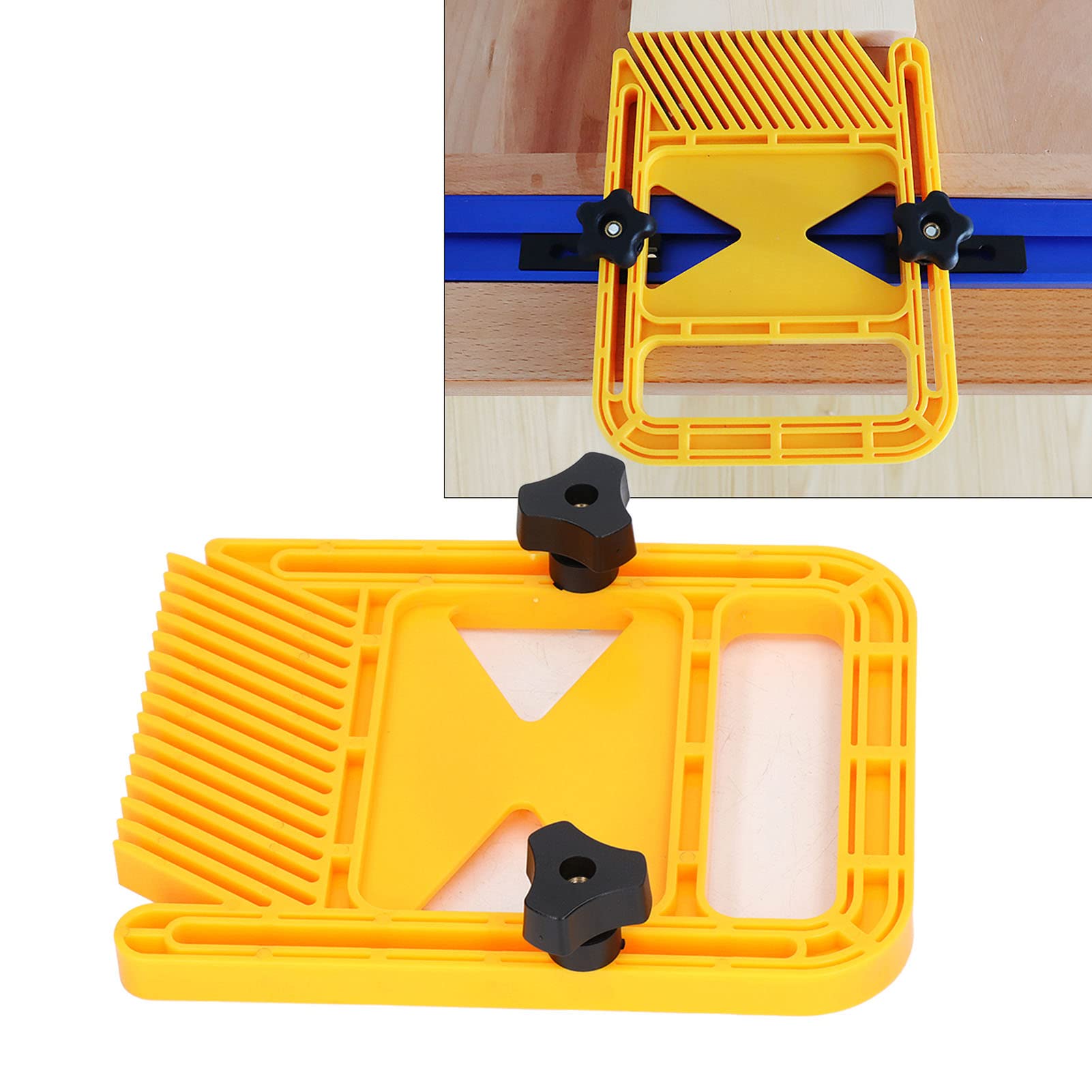 Tablero Mavaol, Valla Ajustable, Prevención de Contragolpe, Precisión Mejorada, para Herramientas de Carpintería, Sierras de Mesa, Mesas Fresadoras, Sierras de Cinta