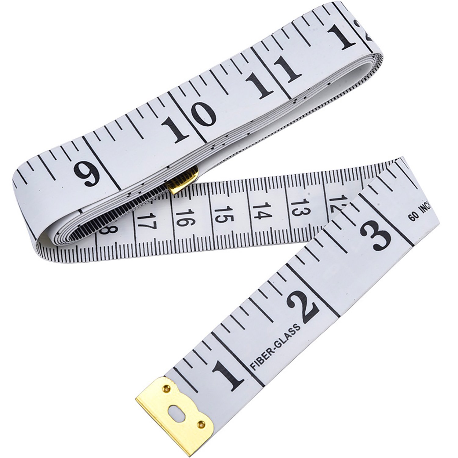 eBoot Soft Inch Tape Measure for Sewing Tailor Cloth Ruler (White)