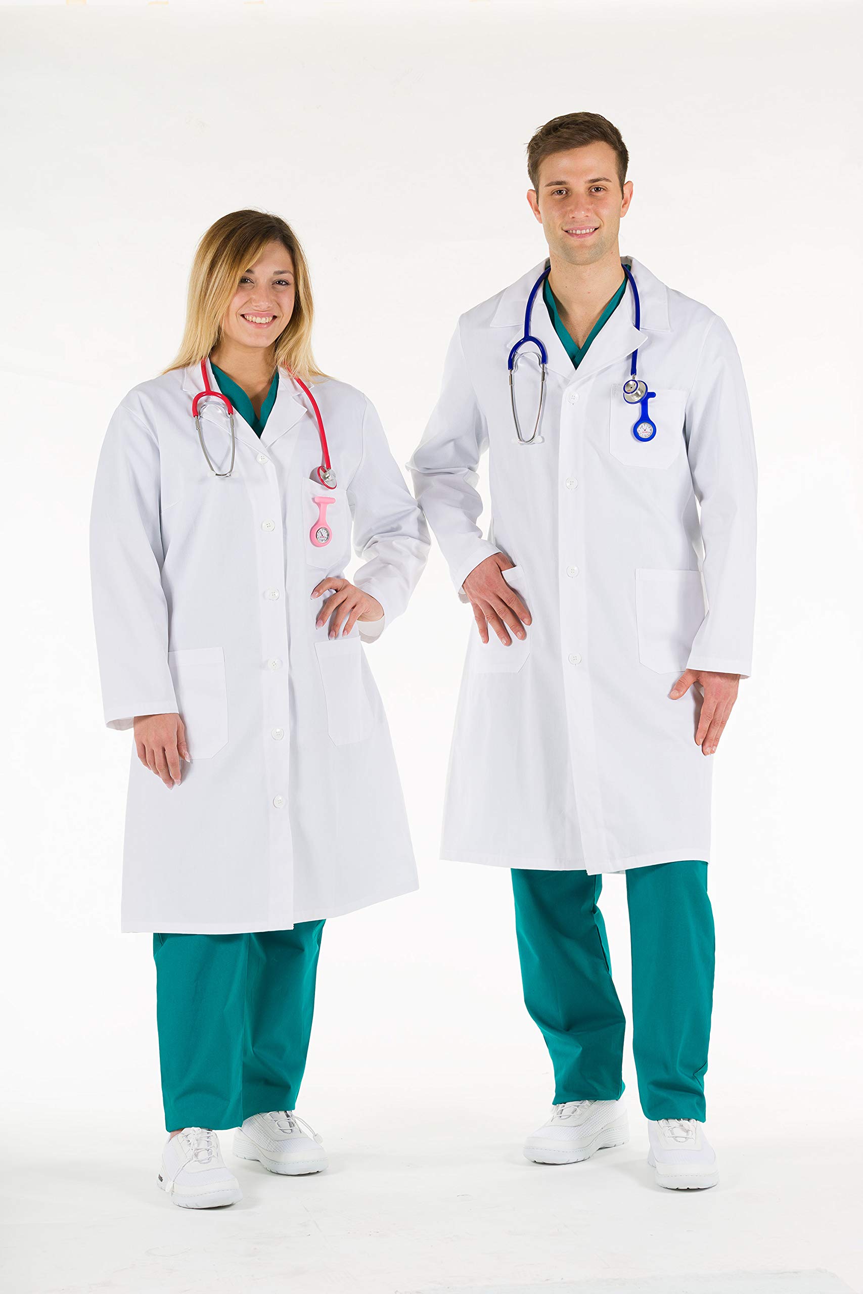 Gima Camice Bianco da Donna 100% Cotone Taglia EU 42 per Medici e Studenti