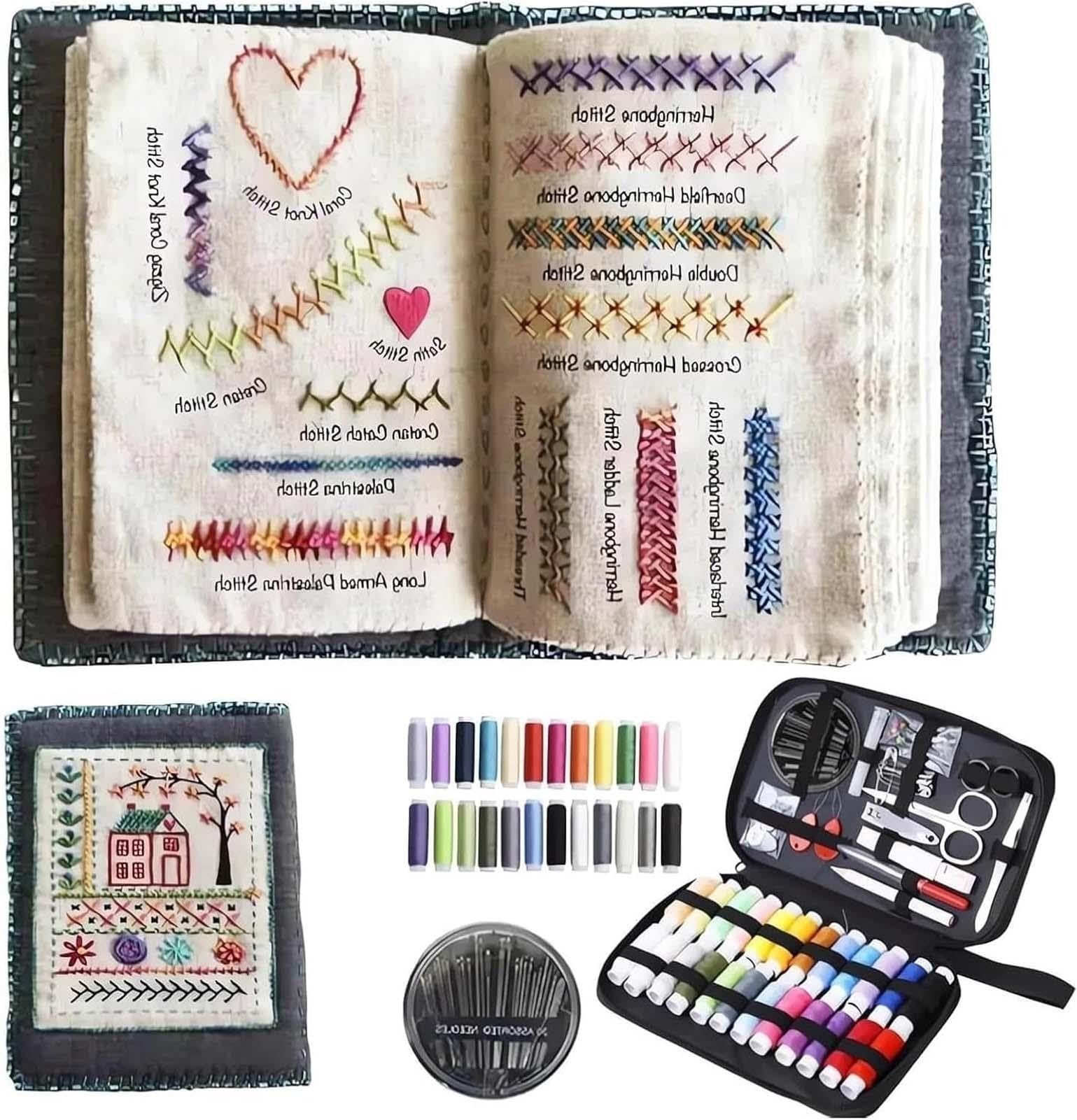 Nouveau Kit de livre point broderie débutants adultes amateurs d'artisanat