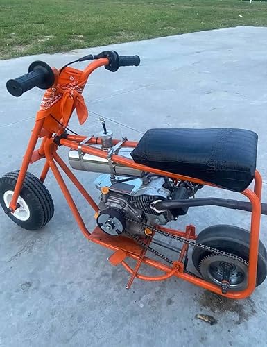 Miniatura 5 de JMCHstore Cilindro de tanque de gasolina de acero inoxidable de 4 x 11 pulgadas para Coleman Baja Montser Mega Moto Predator Hemi non 212 Motor,