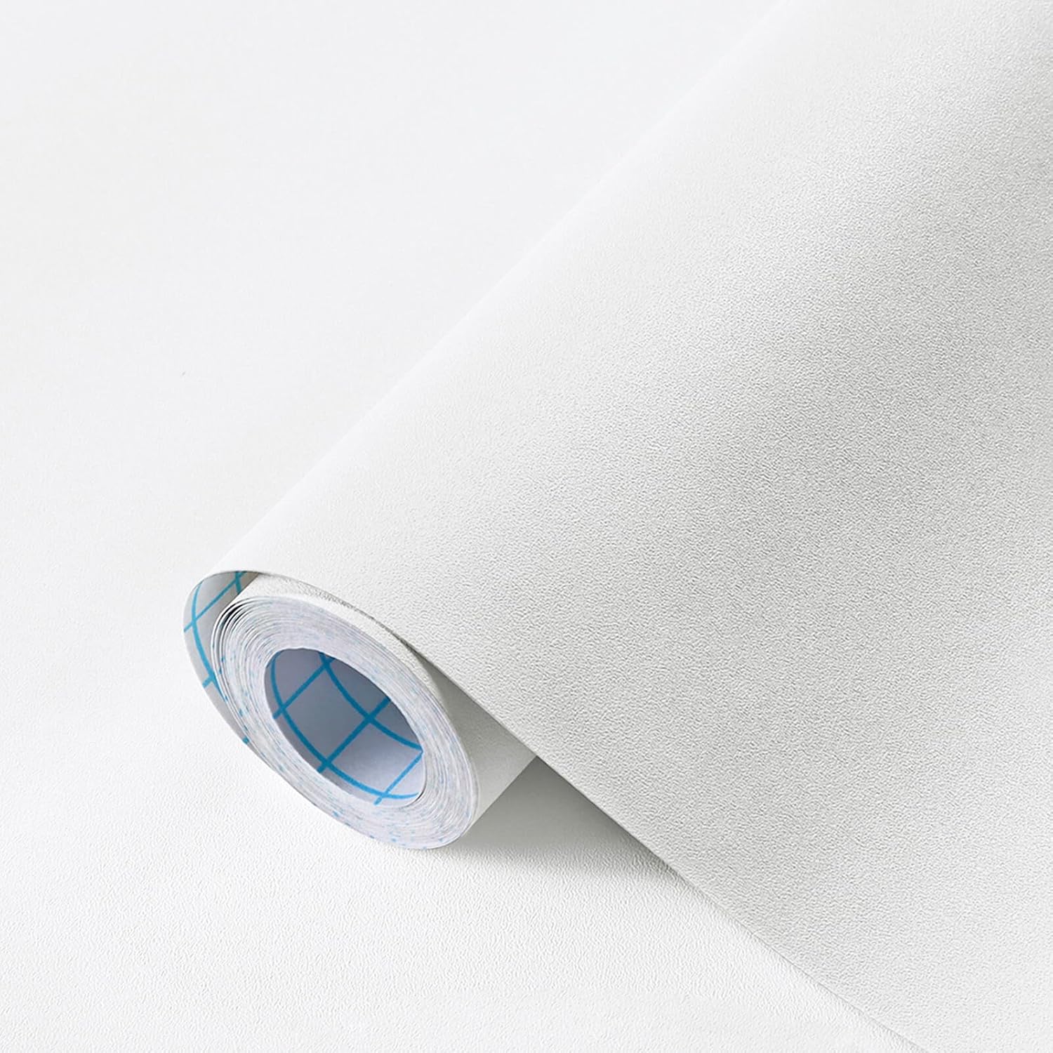 Heroad Peel and Stick Wallpaper Matte White Contact Paper for New Environmentally Friendly Materials Thickening Upgrade Wallpaper for Countertops Bathroom Kitchen Papel Tapiz para Pared 23.6” x 118” 23.6" x 118" White